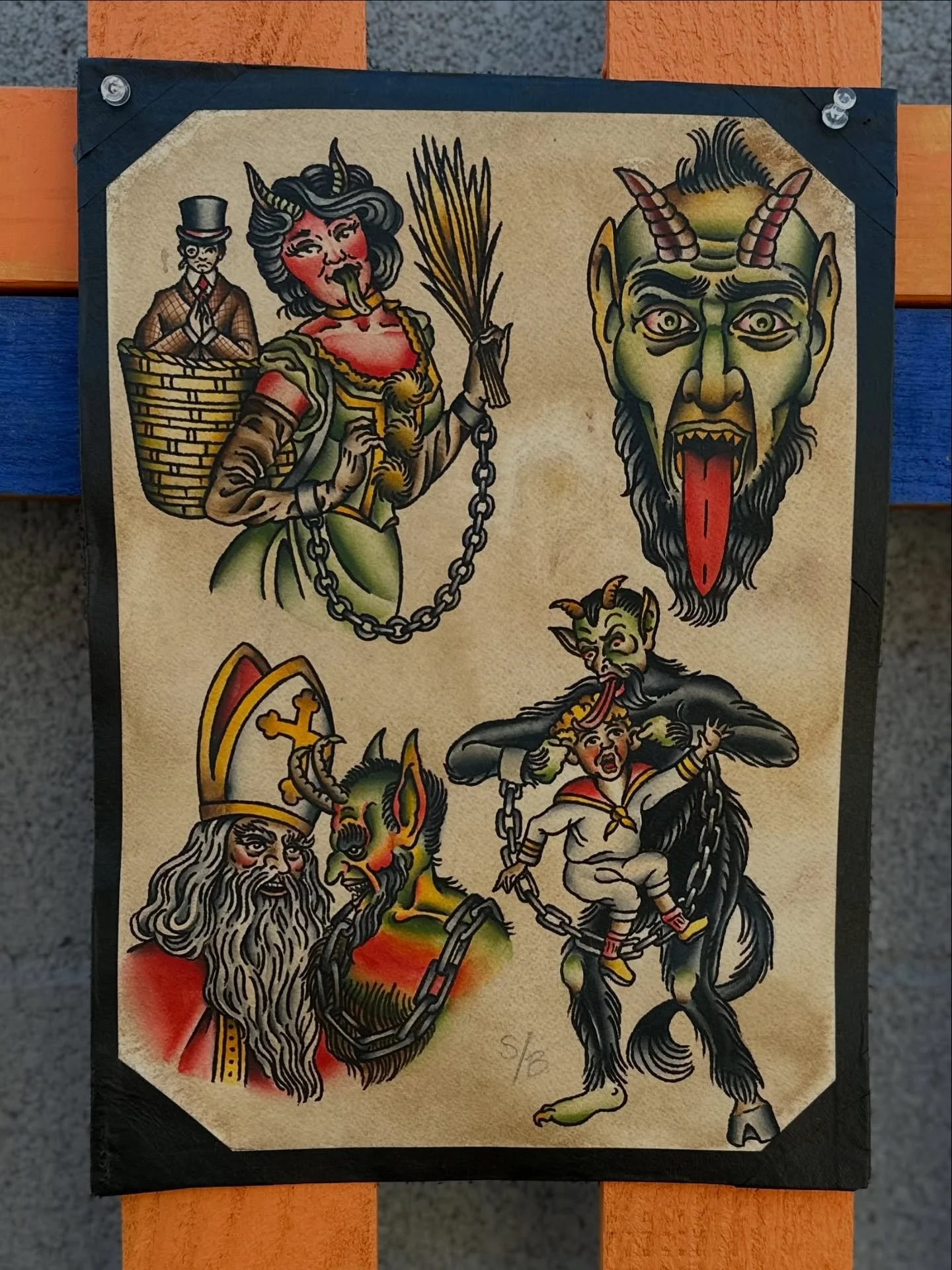 GruB vom Krampus&hellip;. December 5th is the high point of the Holiday Seasons for me&hellip;the Night that that the Darker Side of Christmas visits all the not so good little Boys and Girls. And in Celebration I&rsquo;ve a Brand New Sheet featuring