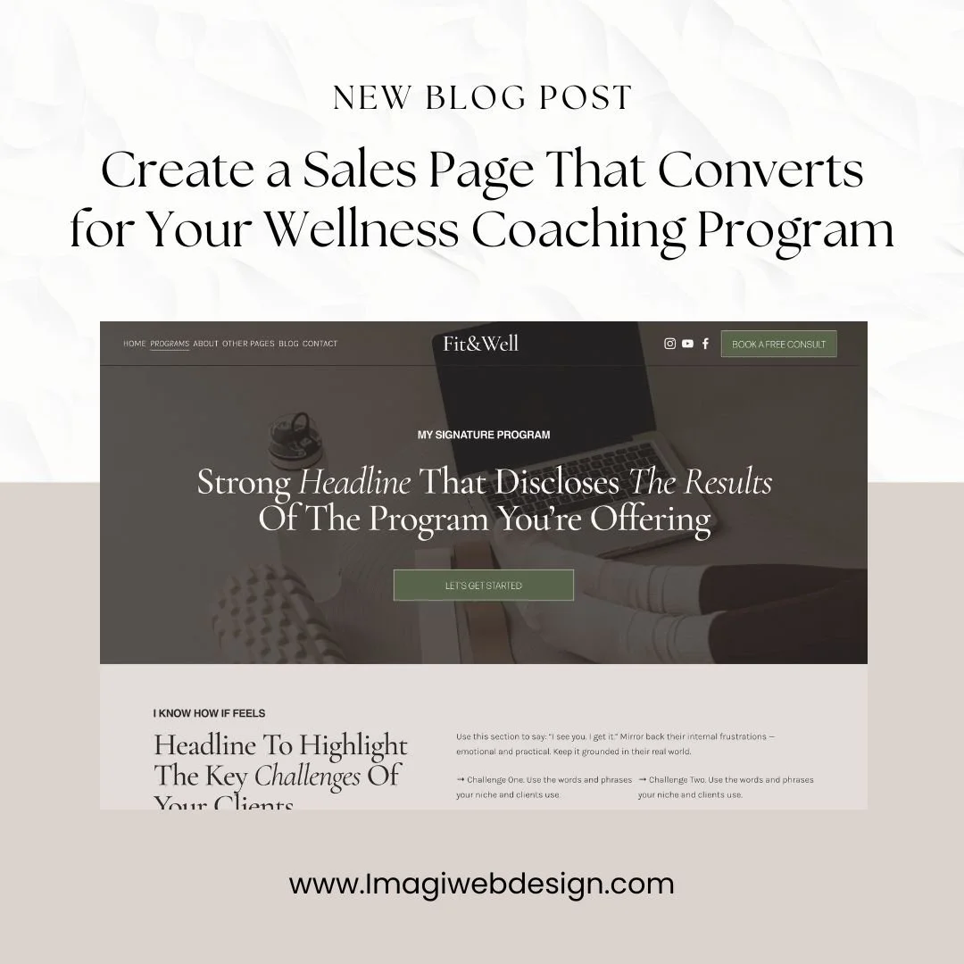 How to Create a Sales Page That Converts for Your Wellness Coaching Program