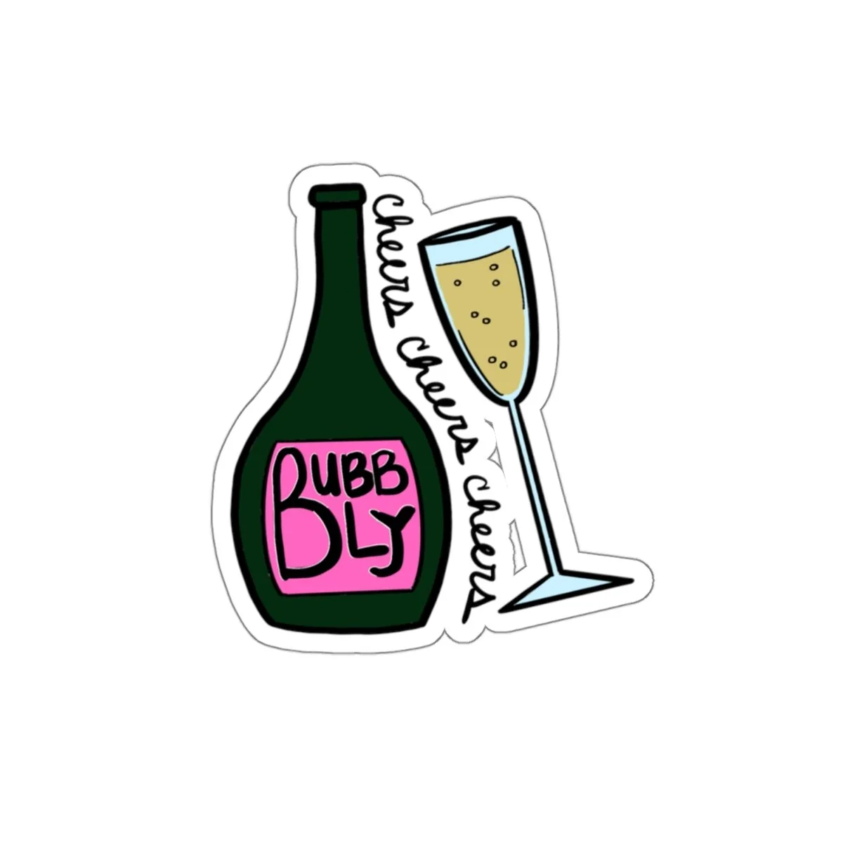 CHEERS! (Sticker, 3in)