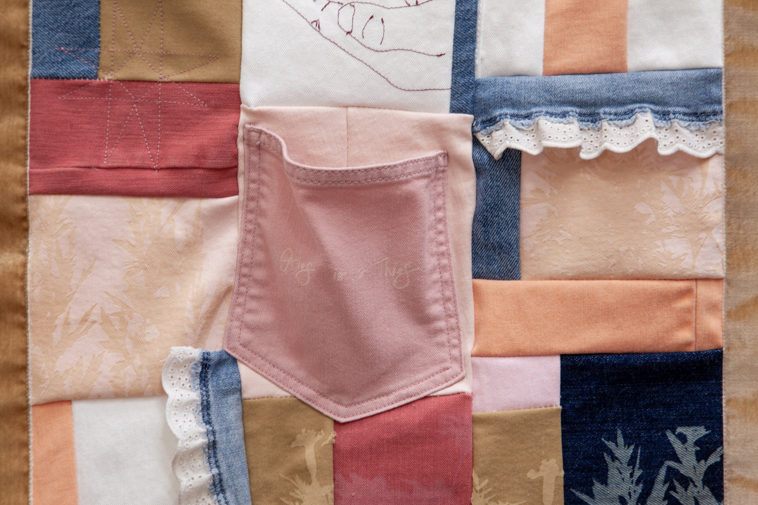 Pieced together- Grief is a thief  (detail), 2026