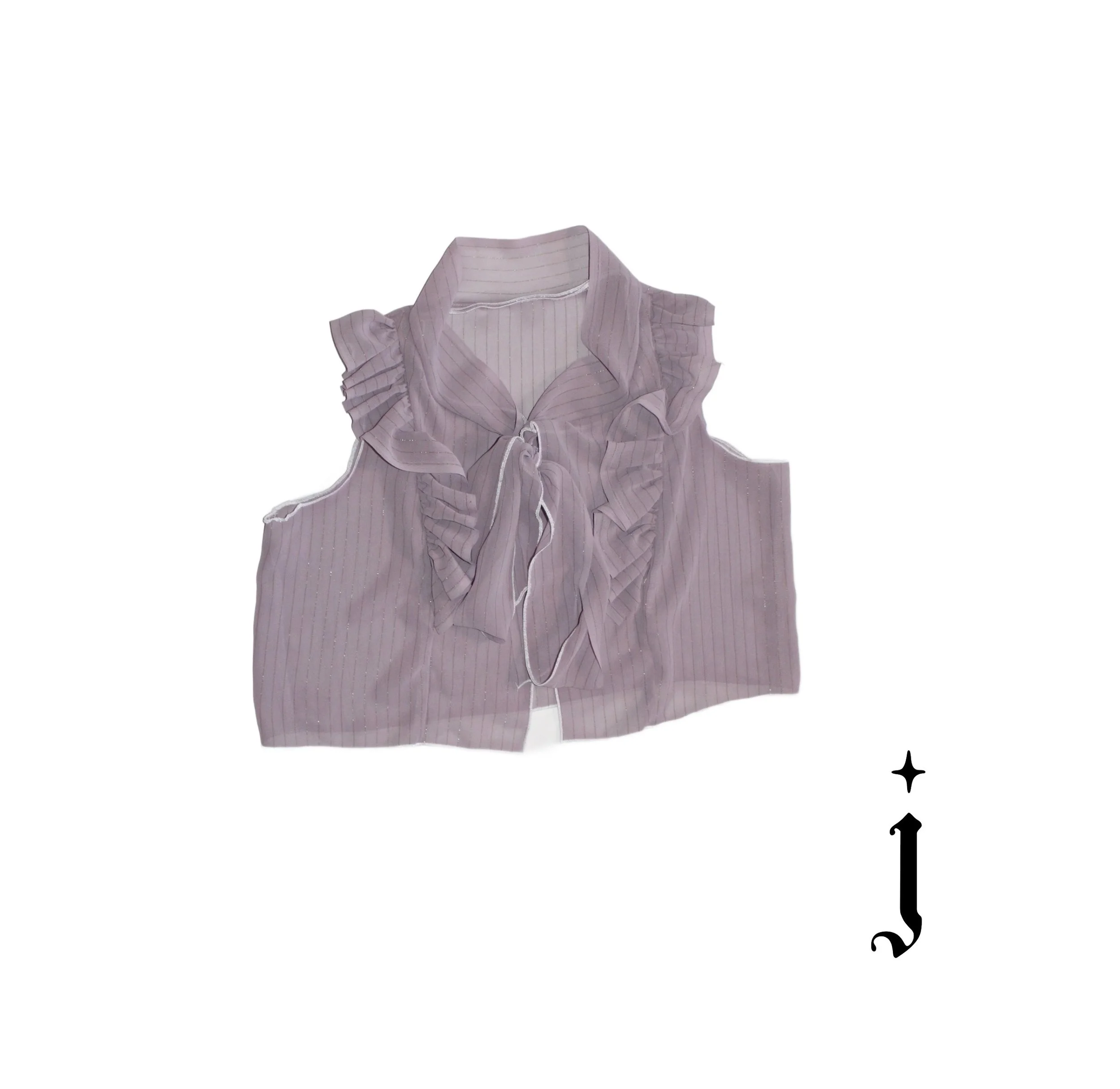 Pin-Stripe Bolero Vest