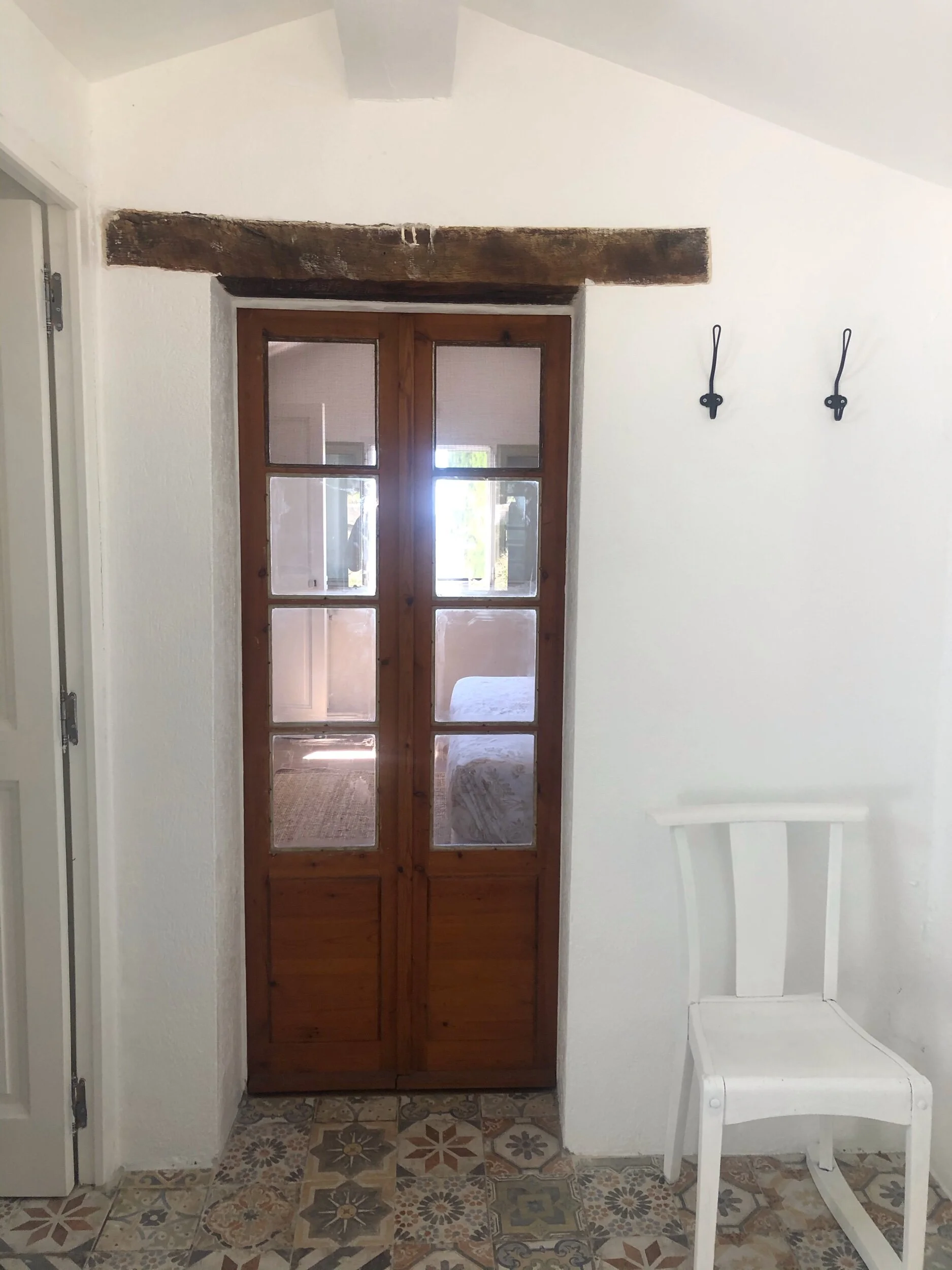 Master bedroom bathroom doorway