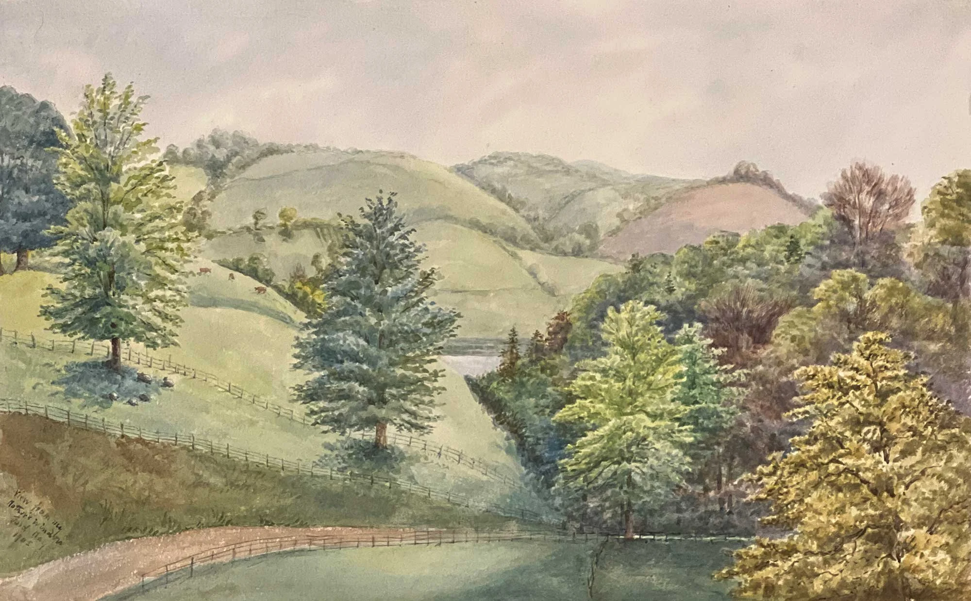 British School, View from Mothers Window May 1905