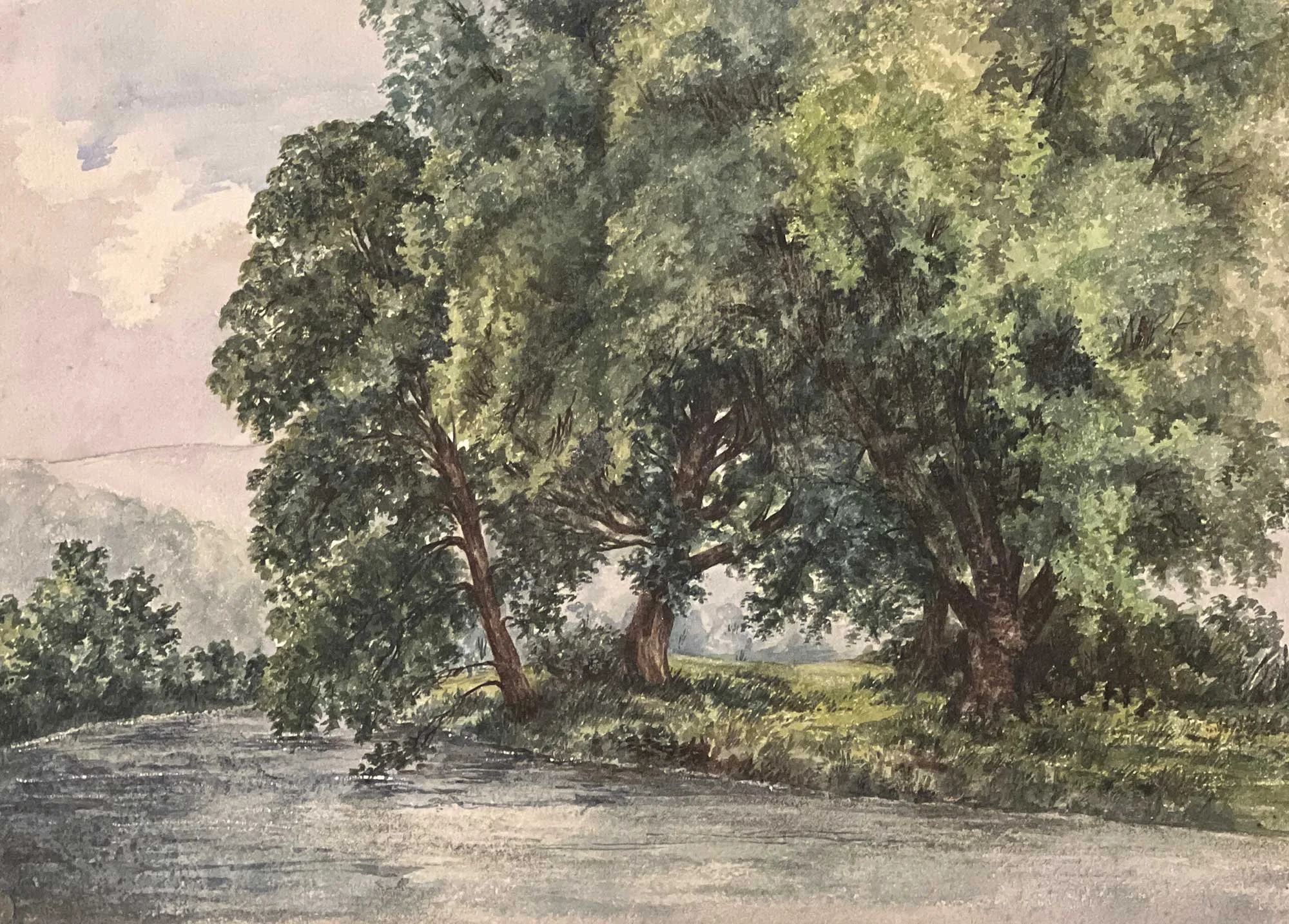 British School, Circa 1900, Bend in The River