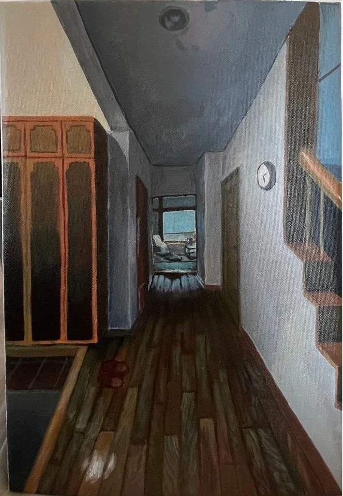 Almost There,  
Acrylic on canvas 