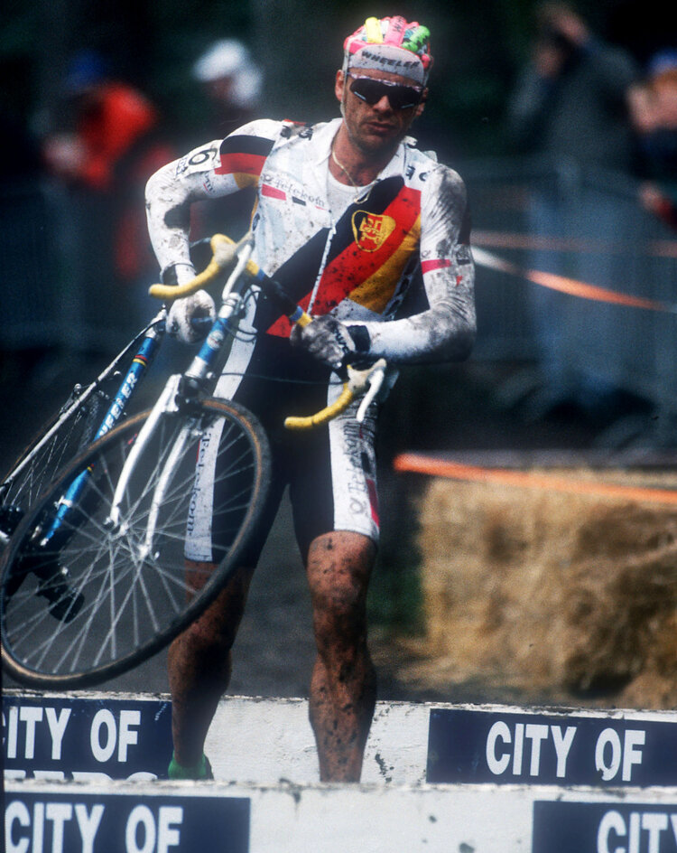 Mike Kluge bei der Radcross-WM 1992