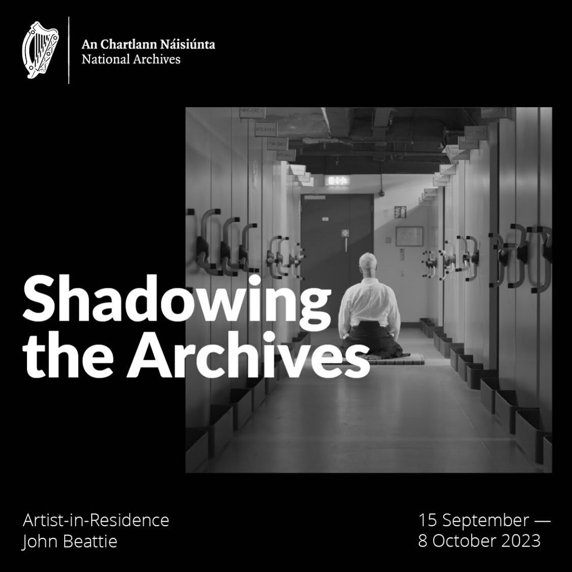Opening this week: &ldquo;Shadowing the Archives&rdquo;, Dublin Castle, the Coach House Gallery, 15th Sept - 8th Oct. New work, and a new exhibition to mark a two year project with the National Archives of Ireland as their Artist in Residence, to res