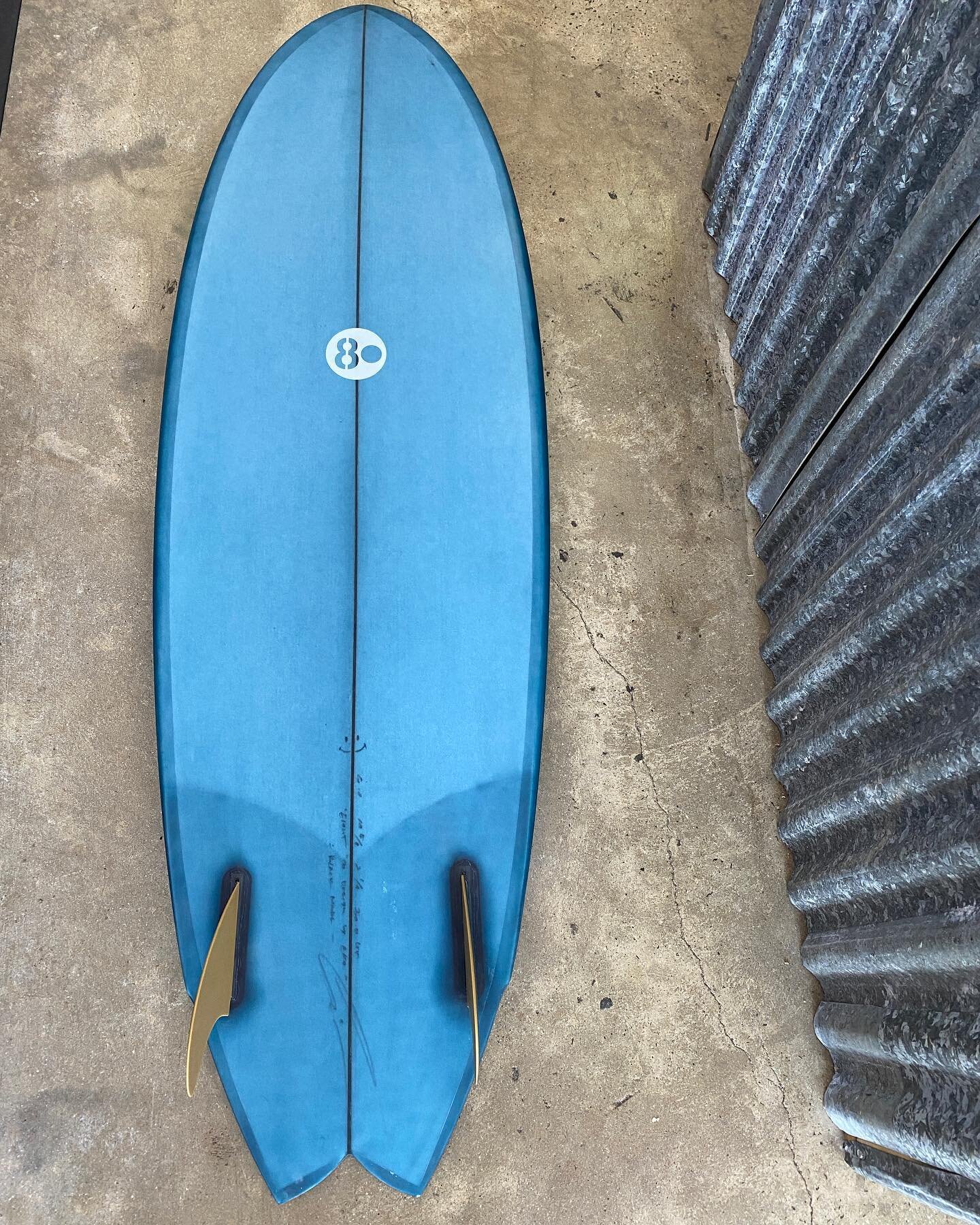 @80surfboards Black Model with Blue tint. For one happy customer 🤠