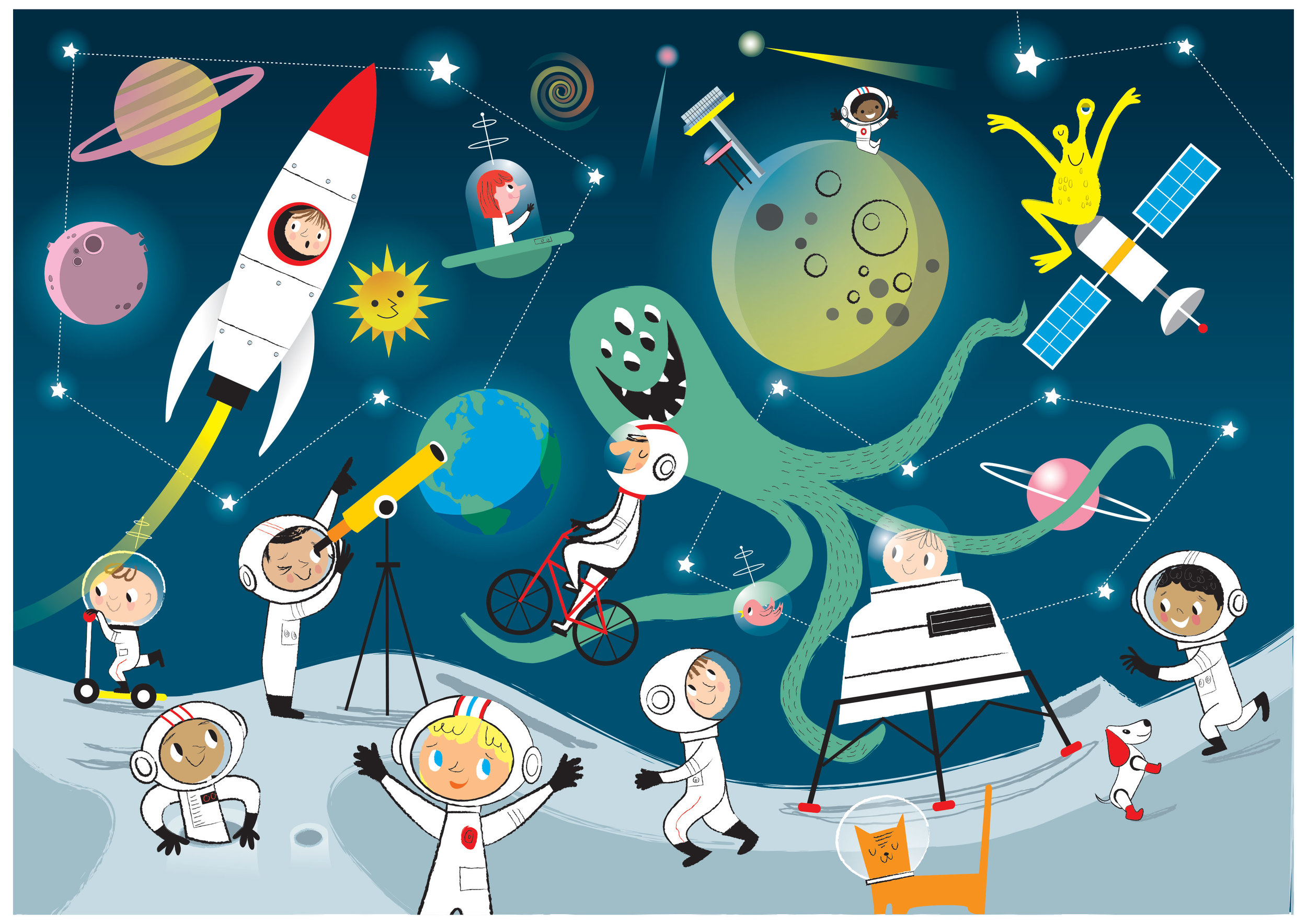 Семейное путешествие в космос. Детям о космосе. Детям о космосе и космонавтах. Планеты для фотозоны. Космонавт для детей.