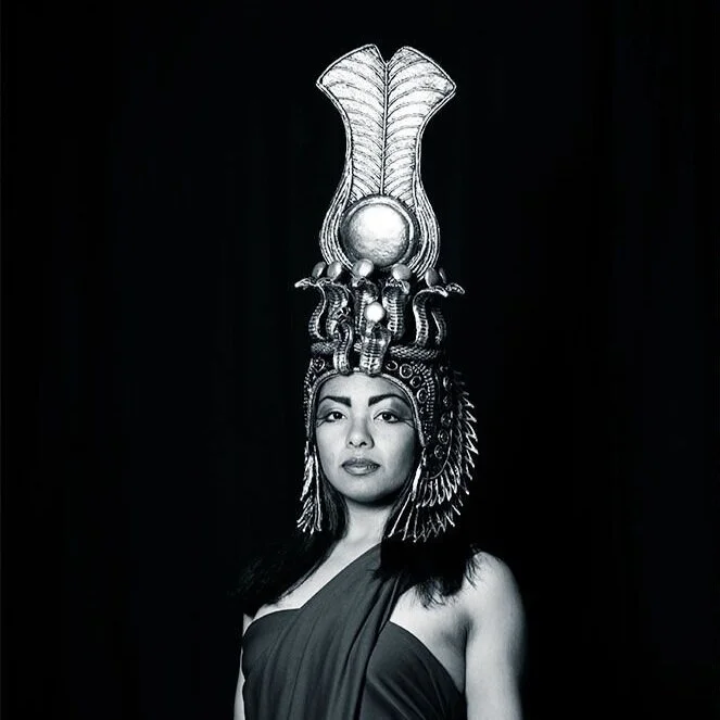 Model Luna Vatra wearing Organic Armor.