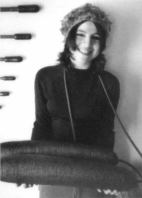 Portrait of abstract artist Eva Hesse, whose pioneering yet hazardous use of polyester resin influenced the history of contemporary materials.