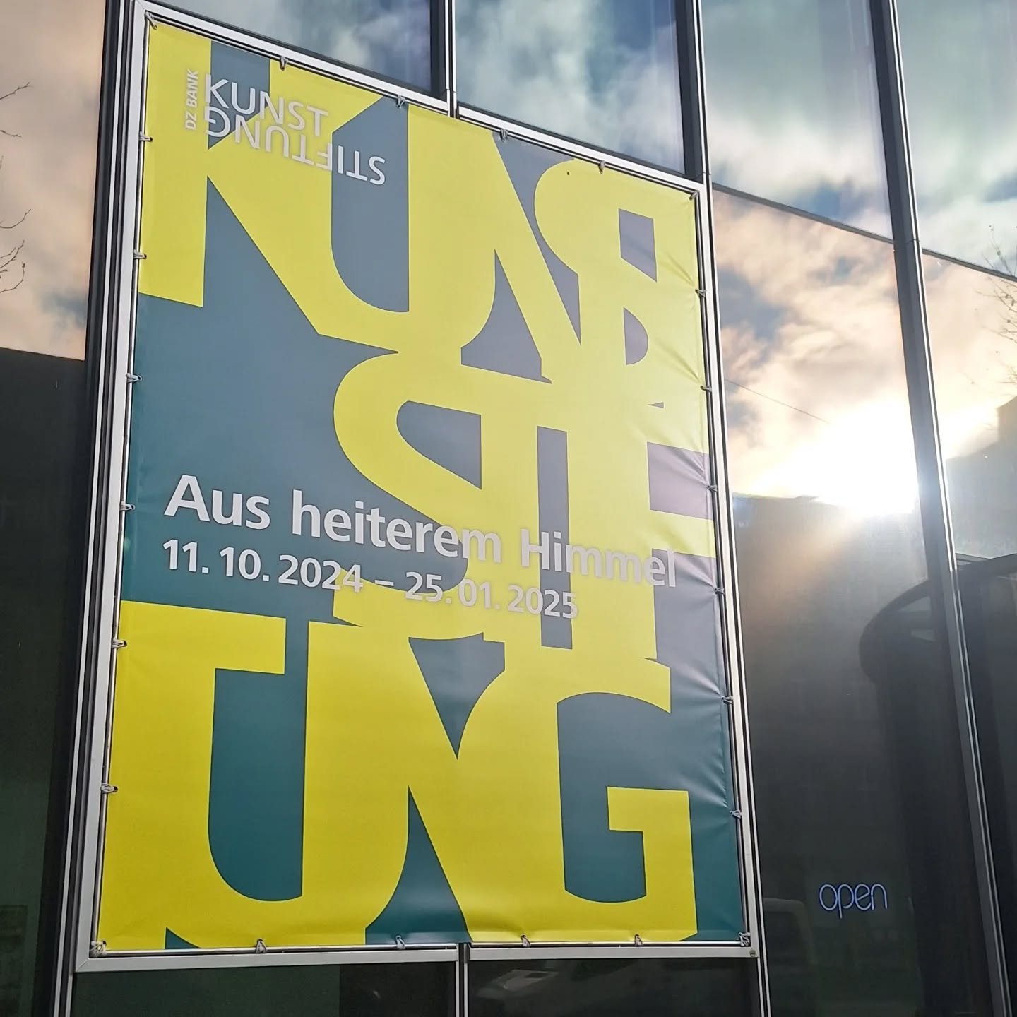 On a New Year's trip to Germany, we visited DZ BANK Kunststiftung group exhibit. Proud of our son @ianwaelder. Work on view until January 25 @kunststiftungdzbank in Frankfurt.