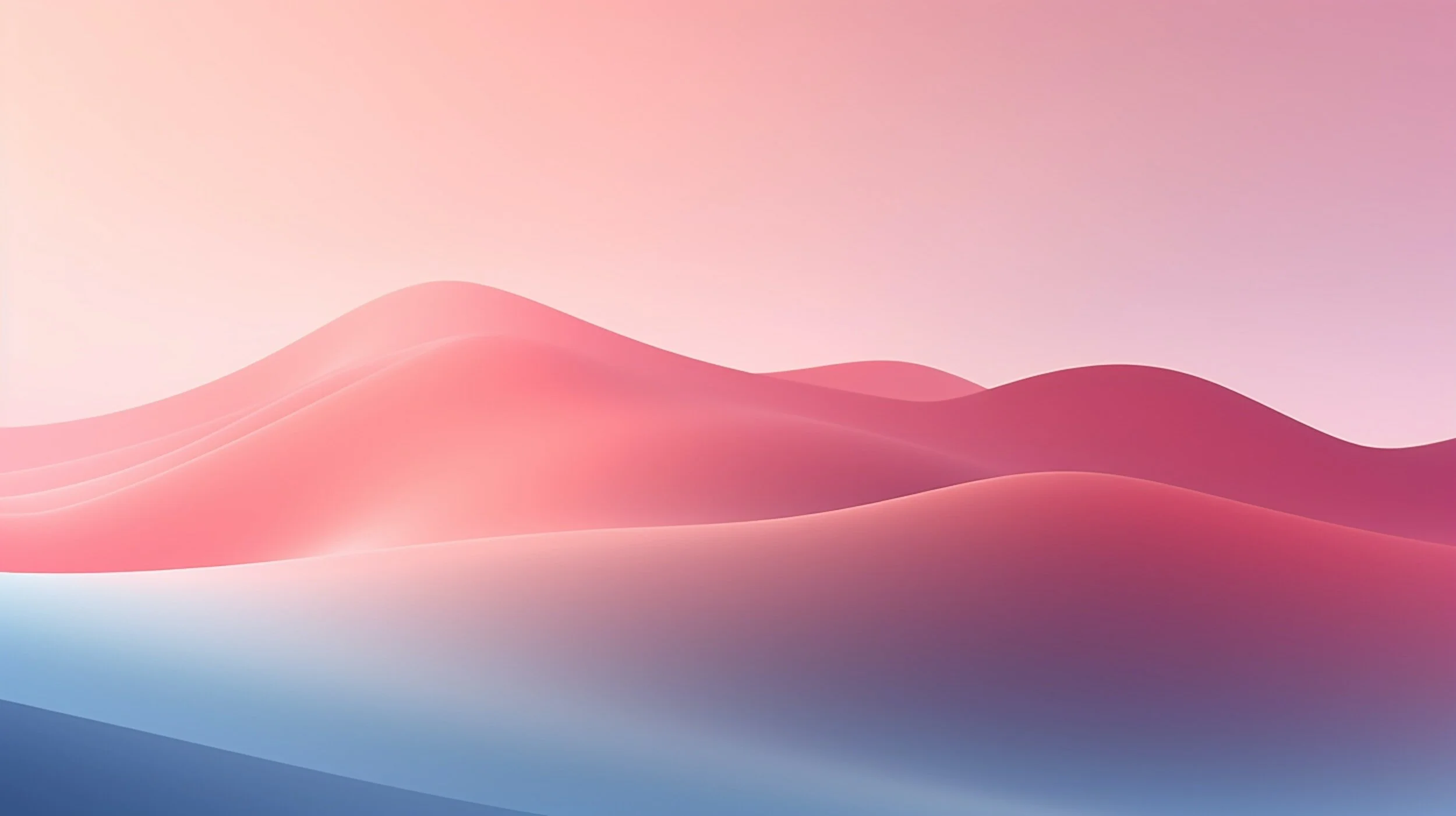 Abstract digital art with pink and purple smooth wave patterns and gradients