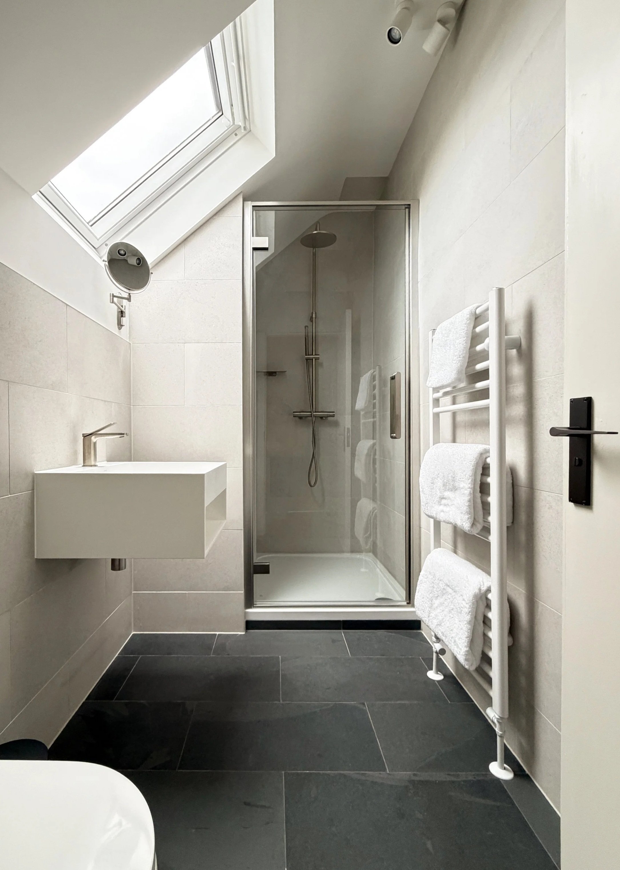 A photo of an shower room in a furnished short term holiday let, managed by The Fairgray Collection in Loch Lomond
