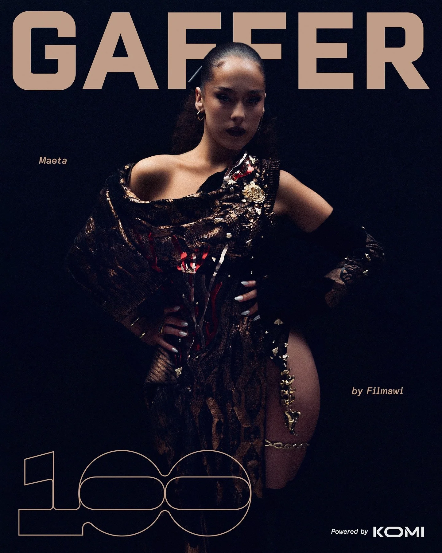 @maetasworld x @gaffer for The 100. 

Photography by @filmawi
Styling by @carahayward
Creative Direction @mayumiphipps
Lighting by @wilbertlati
Make Up by @kareemjarchemakeup
Hair by @nazsonmez