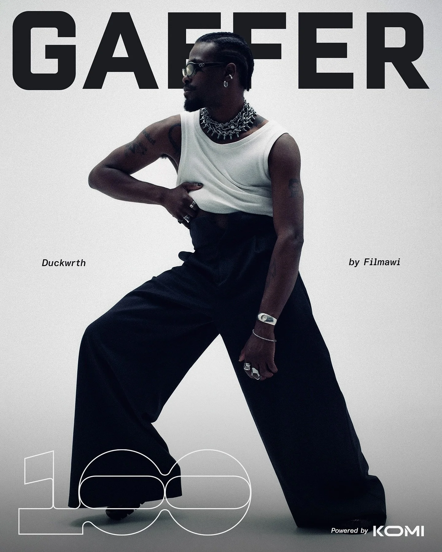 @duckwrth x @gaffer for The 100. 

Photography by @filmawi
Styling by @carahayward
CD by @mayumiphipps
Make Up by @elysethoms

Powered by @komihq