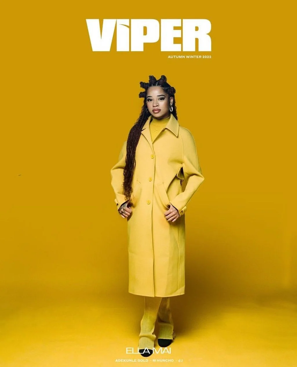 Ella Mai for Viper Magazine&rsquo;s AW22 print cover. 

Words - LILY MERCER @lilymercer 
Photography - EDDIE CHEABA @eddiecheaba Styling - NADYA MAKI @mode.nads 
Wardrobe director - DIANNE GARCIA
YOHANNES @dianne
Photographer Assistant - REN&Eacute; 