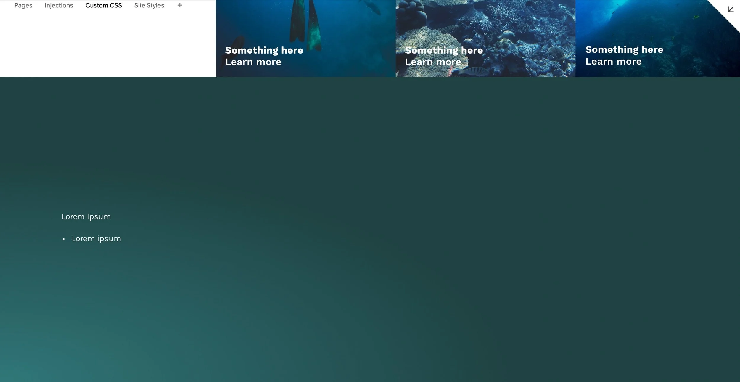 Customizing radial gradients on Squarespace elements