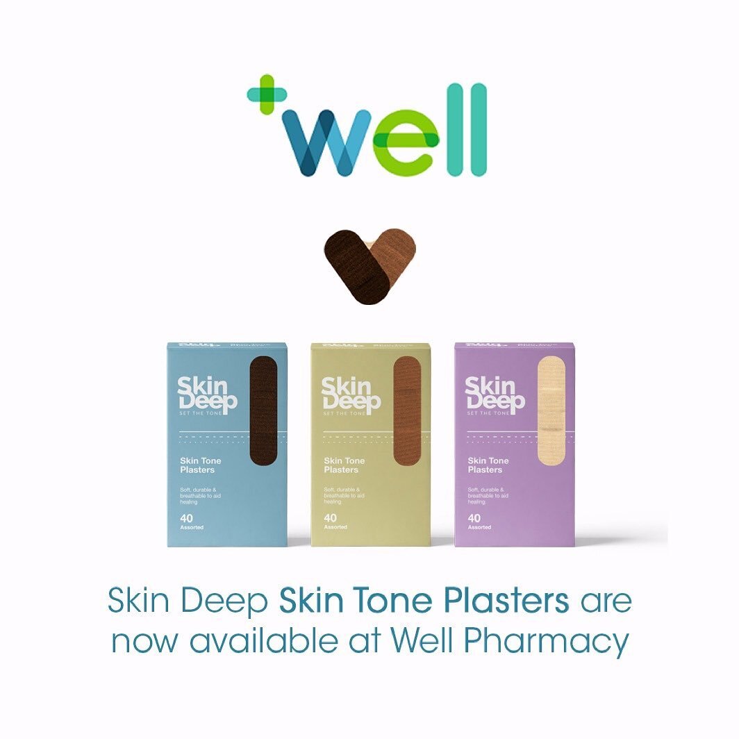 Our #SkinTonePlasters are now available at Well Pharmacy. 

#skintoneplasters
#skintonebandages
#celebratedifference
#celebratedifferences
#representationmatters
#diversitymatters
#inclusionmatters
#myskindeep
#setthetone
#inclusivity
#inclusive
#soc