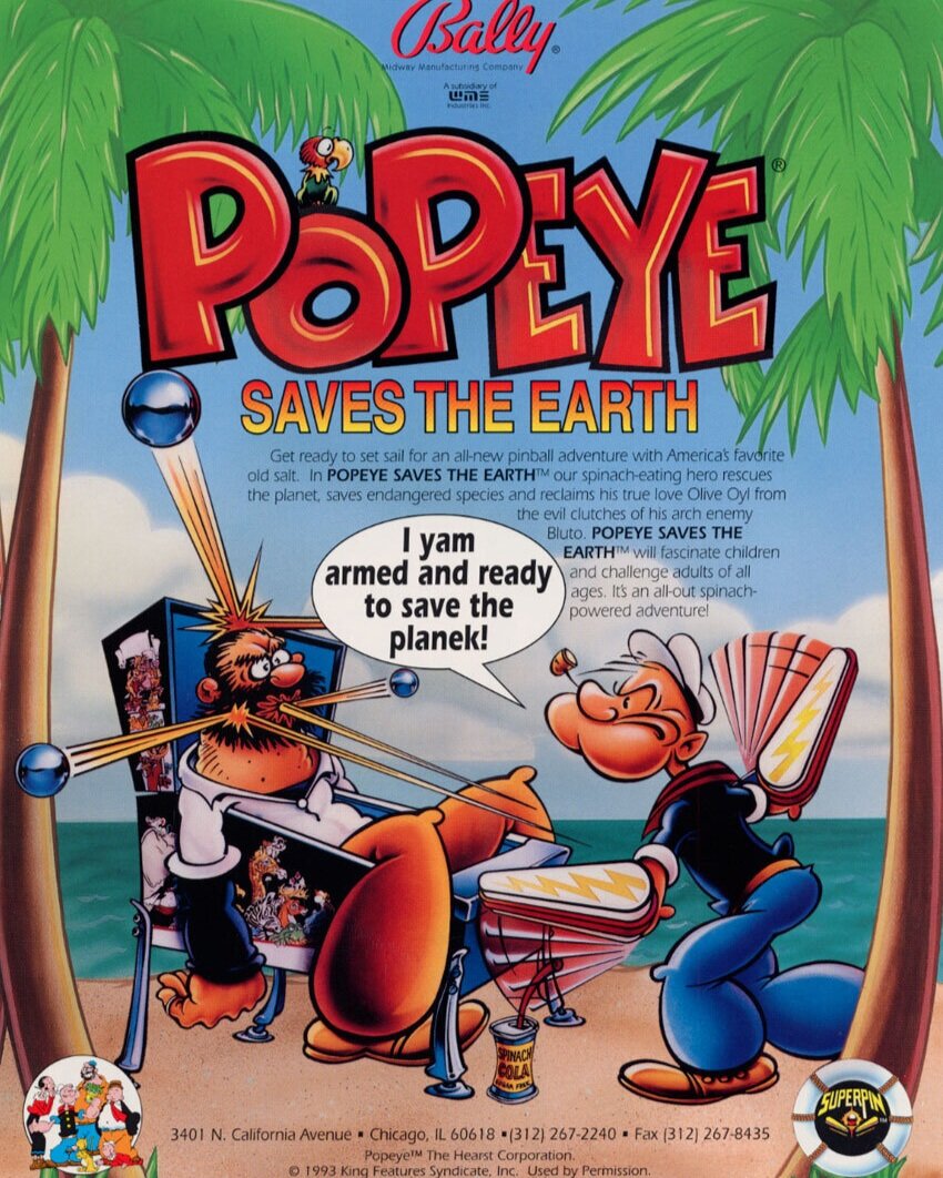 Popeye Saves the Earth / Bally Midway / 1994