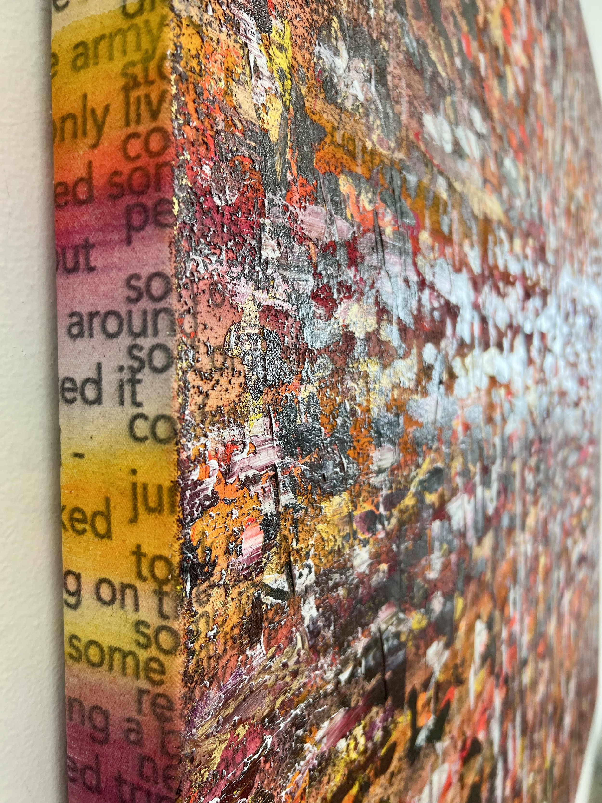 More than This, 2021, acrylic  and ink on canvas, 60x58 inches