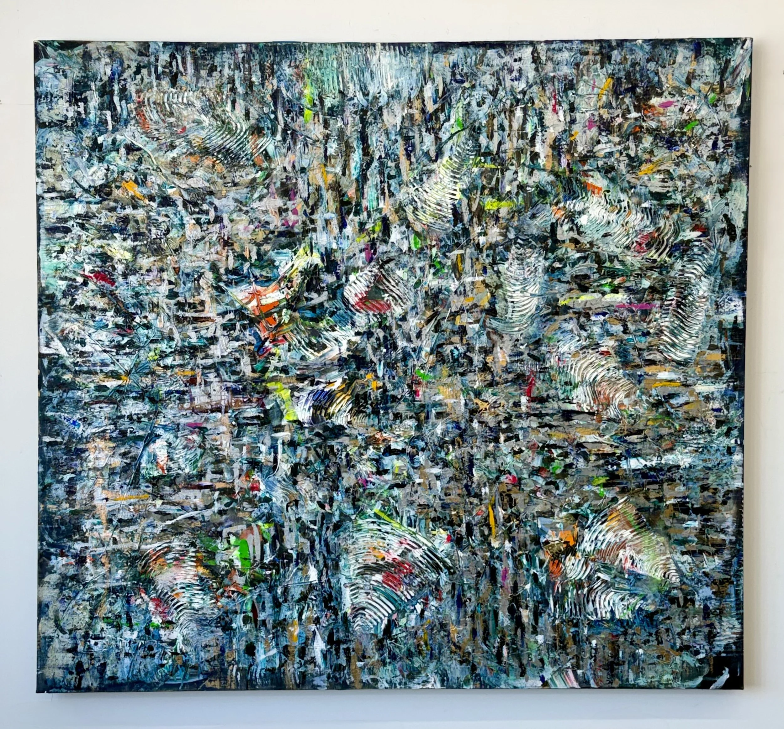 Romantic Ambiguity, 2025, acrylic on linen, 60x 65.5 inches