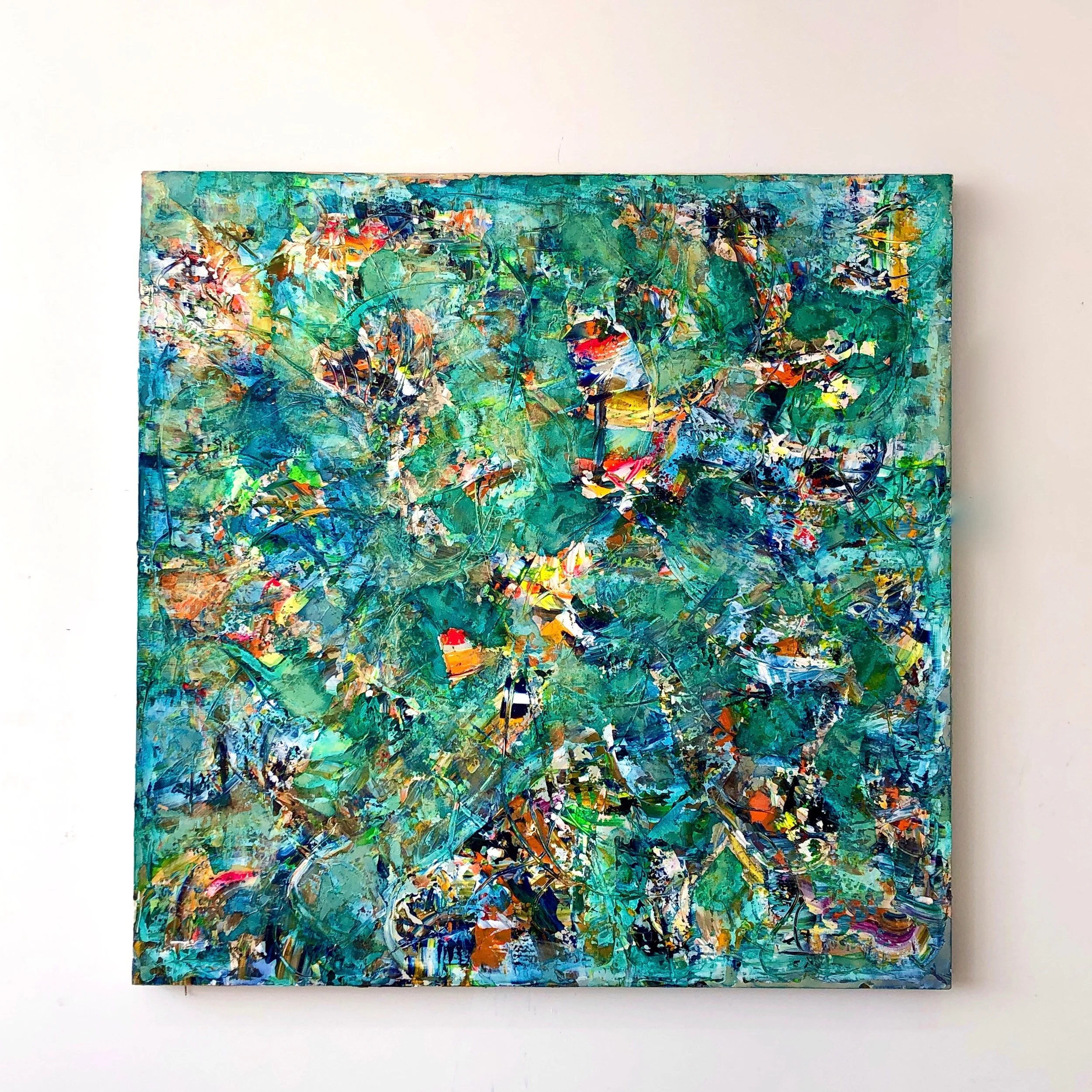 Hiraeth, 2021, acrylic on linen, 65x60 inches