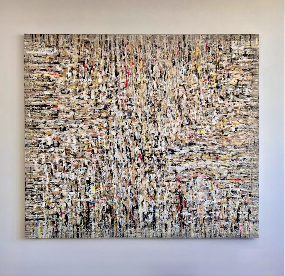 A World in Motion, 2024, acrylic on linen, 80x96 inches