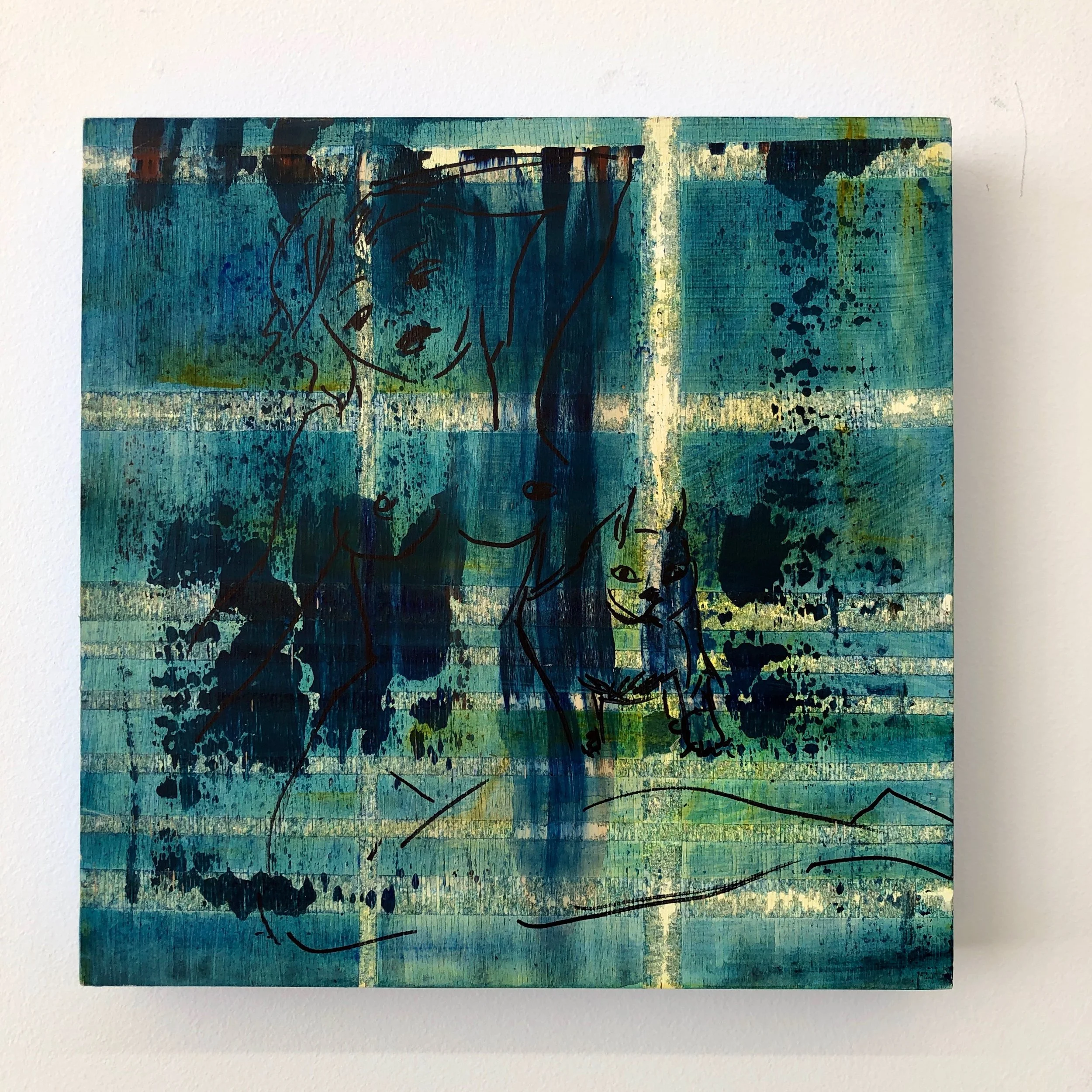 Demeter, 2020, acrylic on linen, 12x12 inches