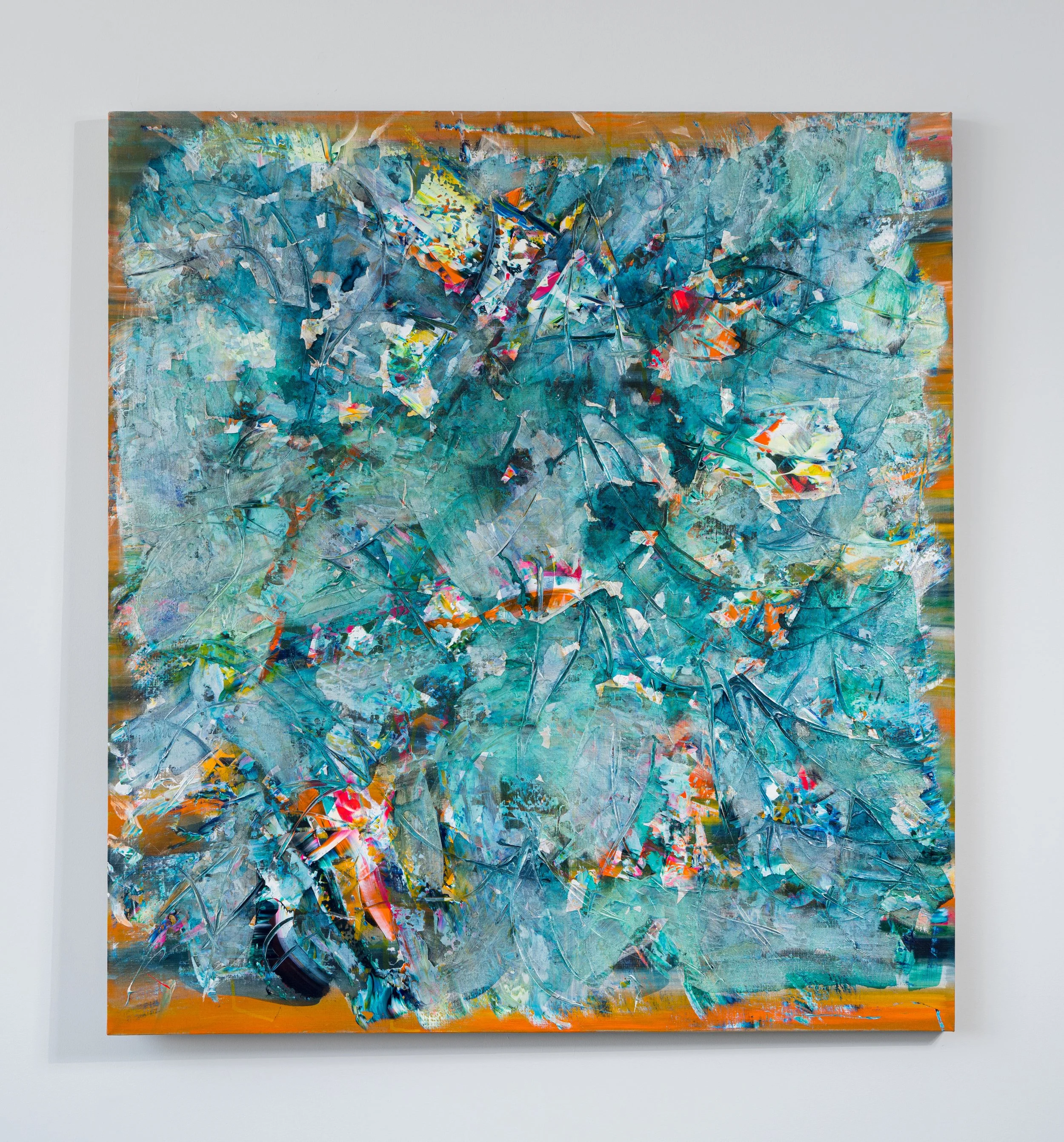 Chance and Order, 2021, acrylic on linen, 65x60 inches