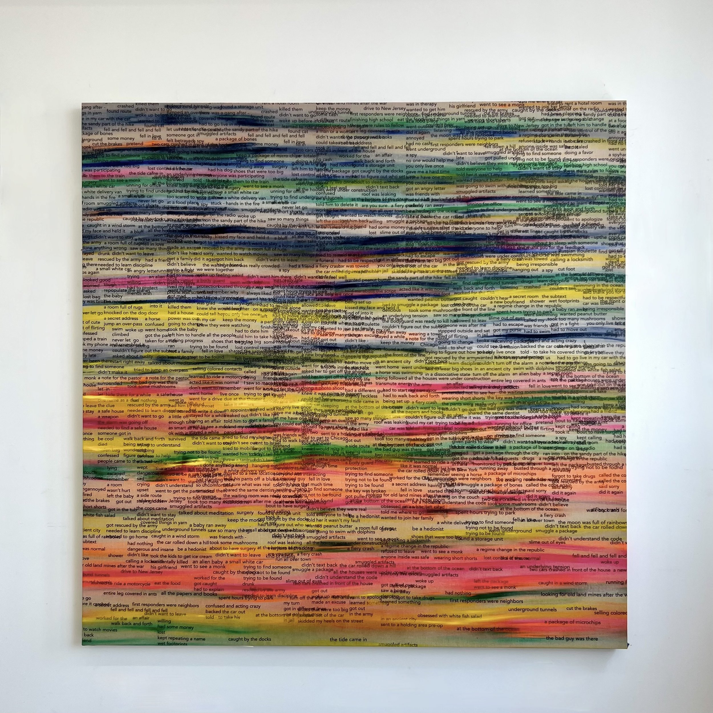 Divination, 2022, acrylic on linen, 80x80 inches