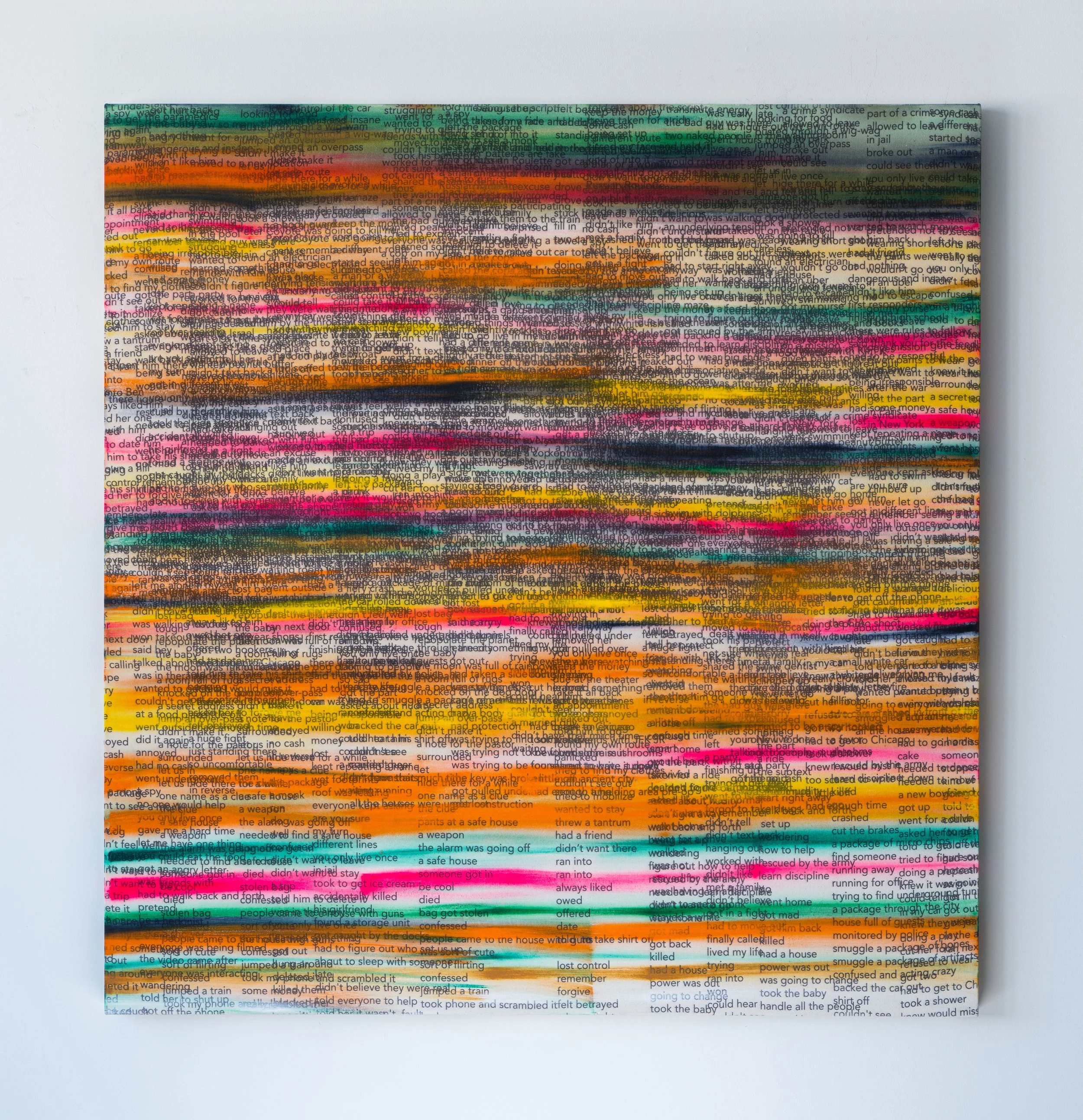 More than This, 2021, acrylic and ink  on canvas, 60x58 inches