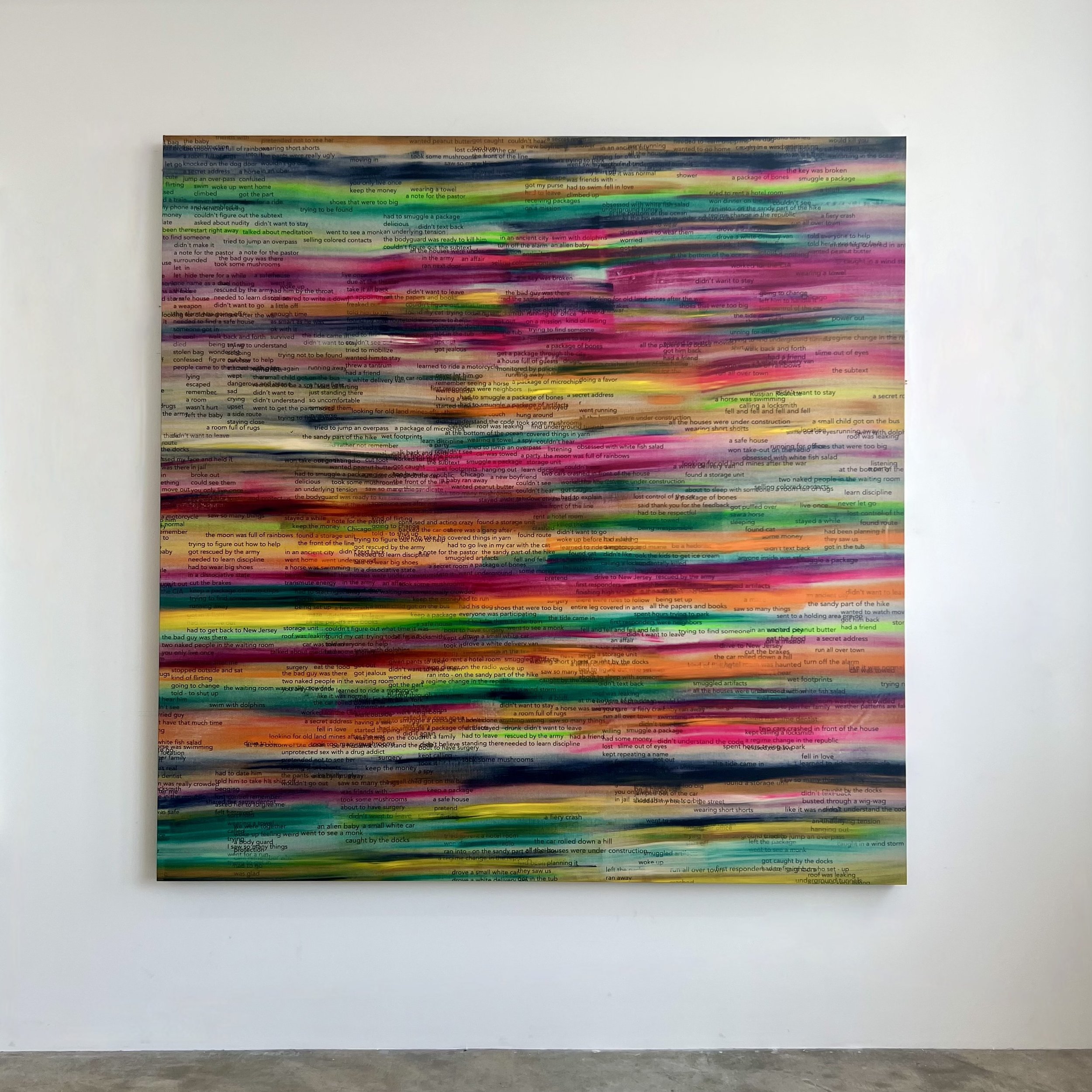 The Known Shore, 2022, acrylic on linen, 80x80 inches