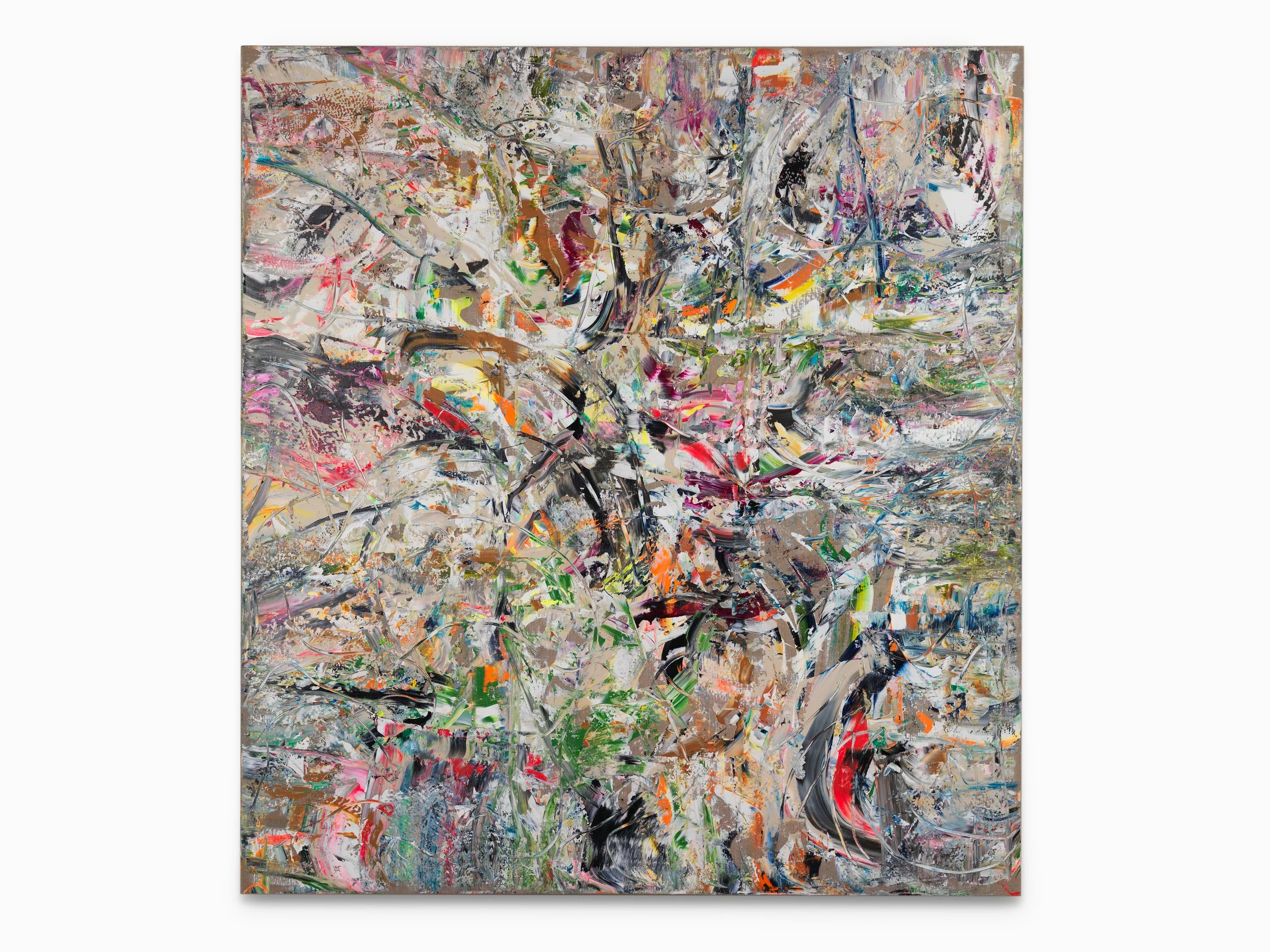 Primordial Communication, 2022, acrylic on linen, 65x60 inches