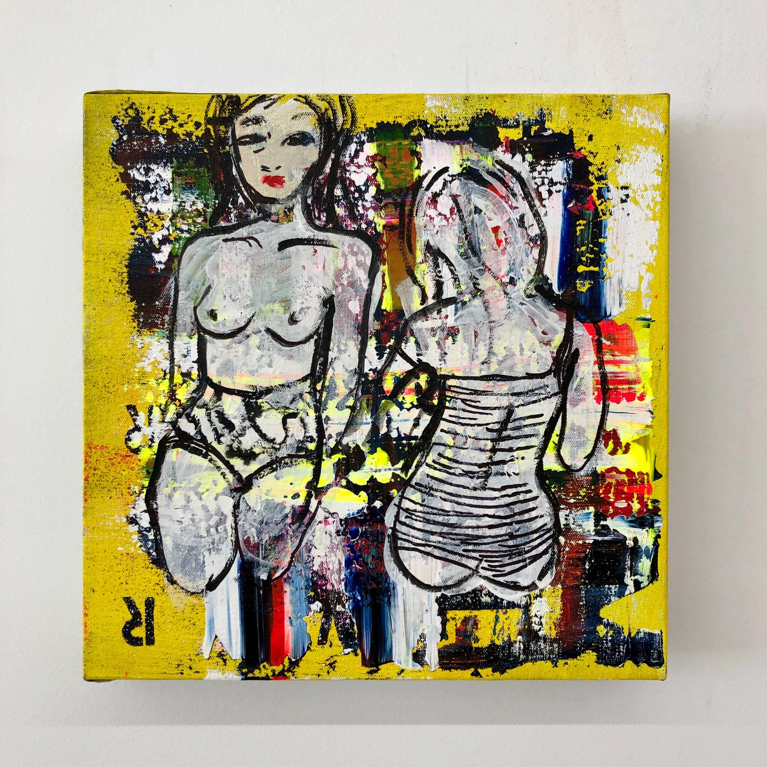 Reflection, 2020, acrylic on canvas, 12x12 inches