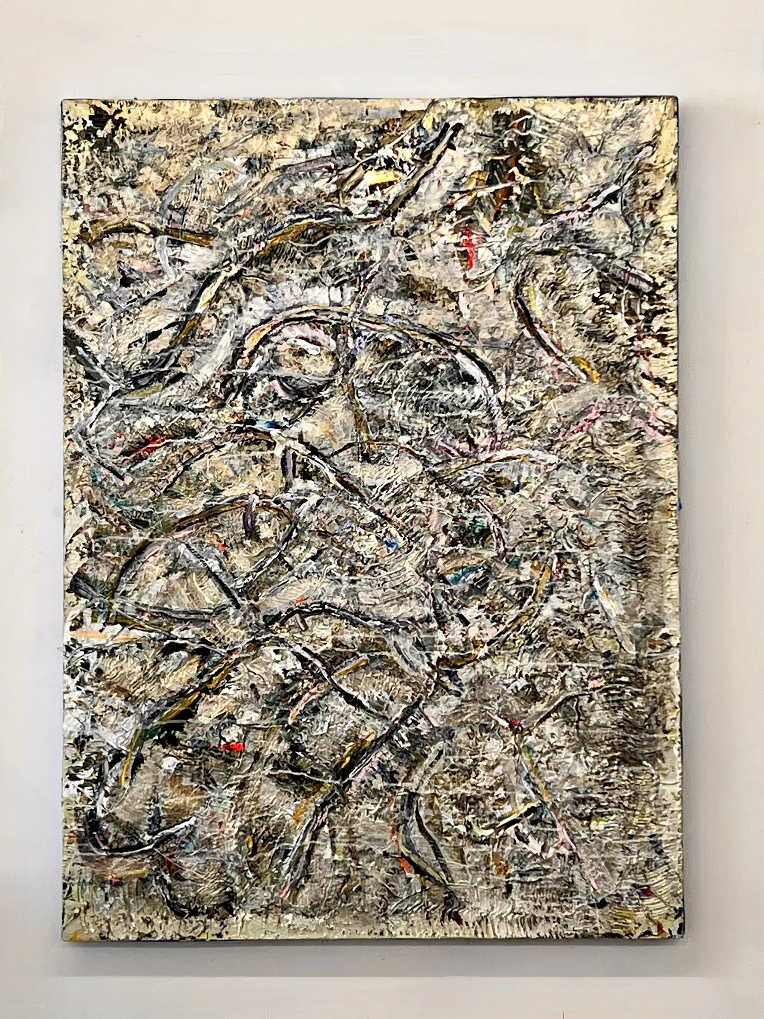 Discreet Surveillance, 2026, acrylic on linen, 60x 44 inches
