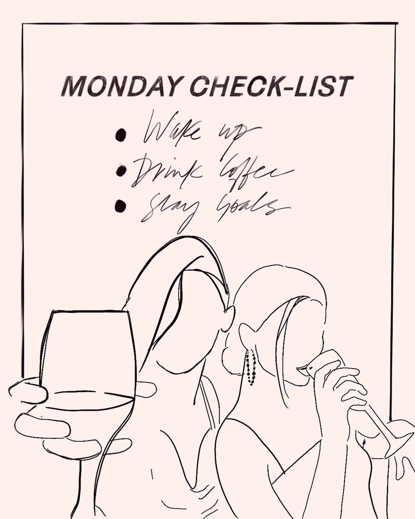 My monday check-list is as simple as this 😂 Feel free to add in your check-list in the swipe! I&rsquo;d love to see what it is 😍