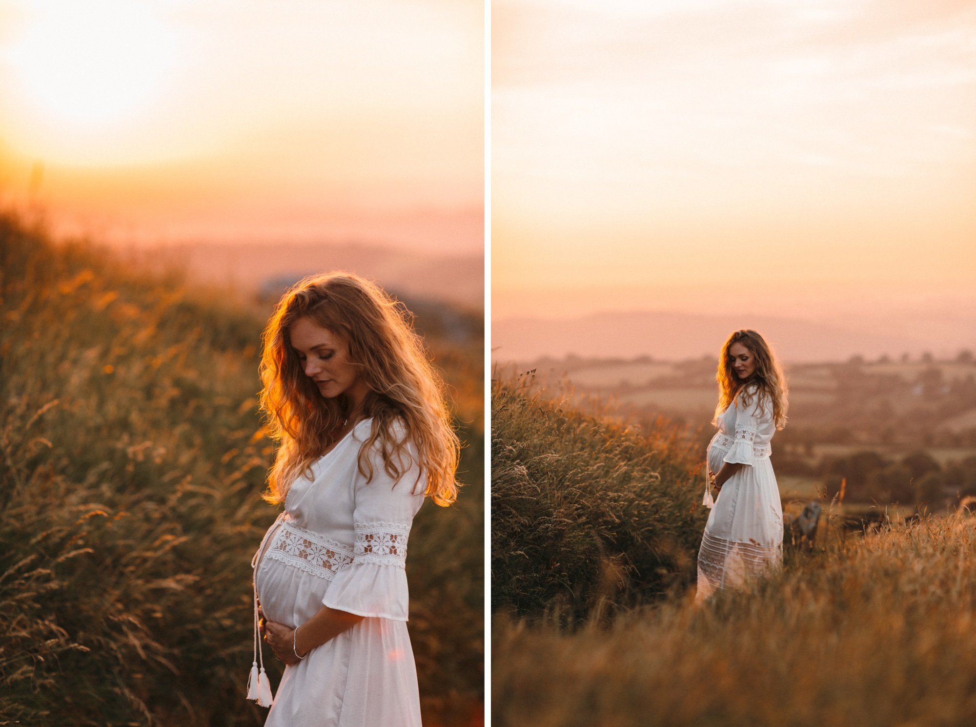 Motherhood Photography in Devon_Sunset maternity photo shoot on Dartmoor_Freckle Photography_011.jpg