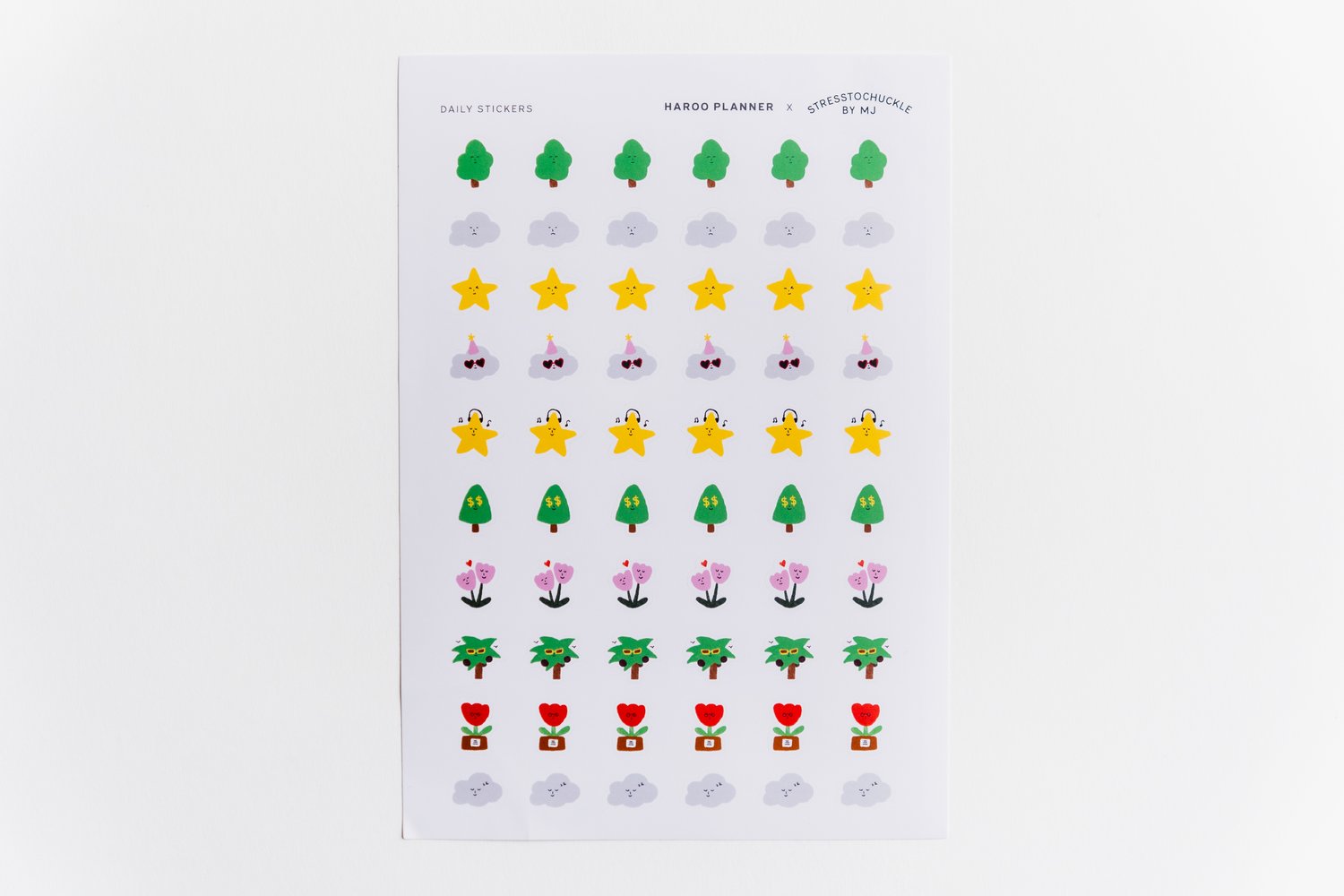 Daily & Holiday Planner Sticker Set (stresstochuckle x Haroo