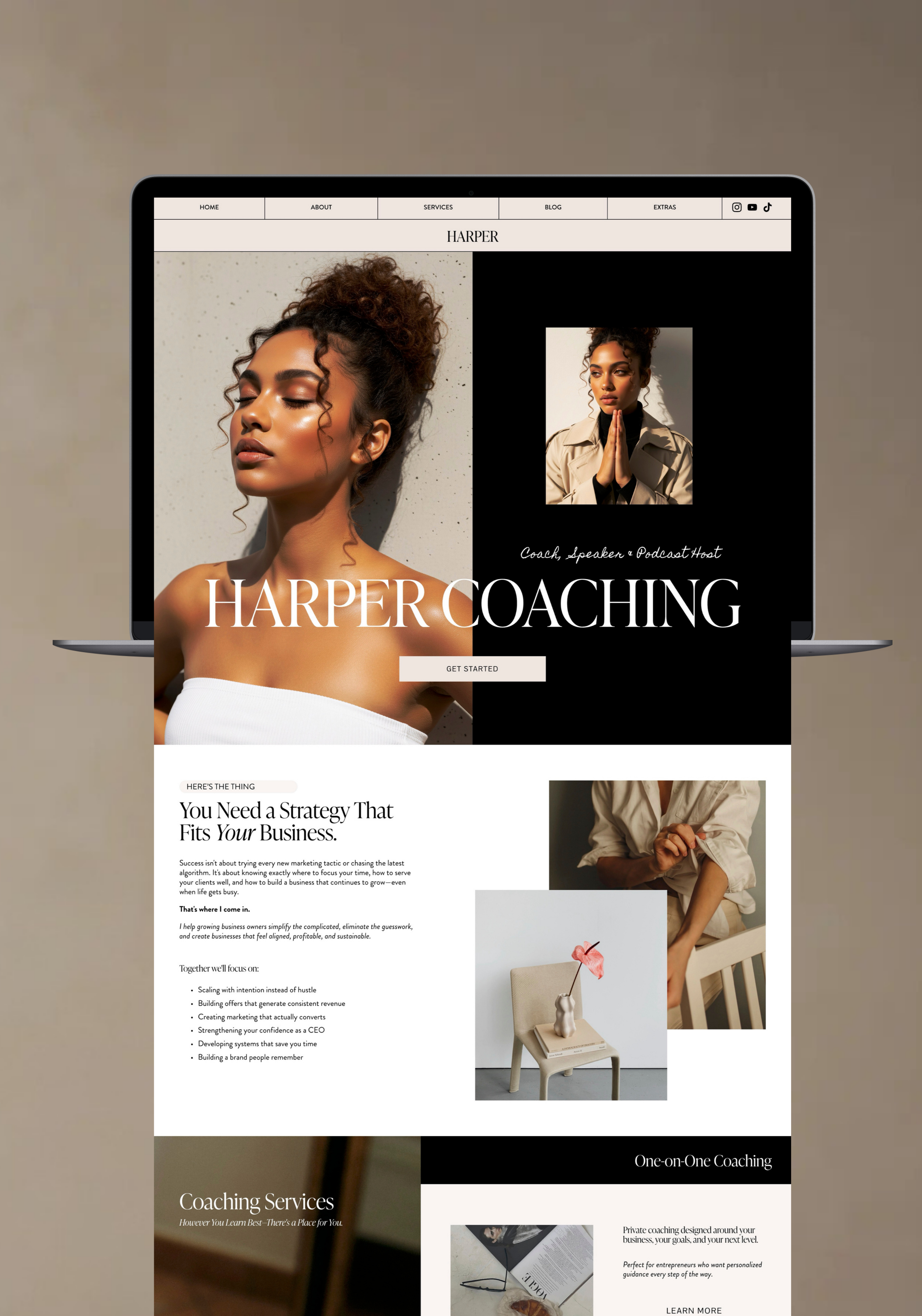 Harper Coaching Squarespace 7.1