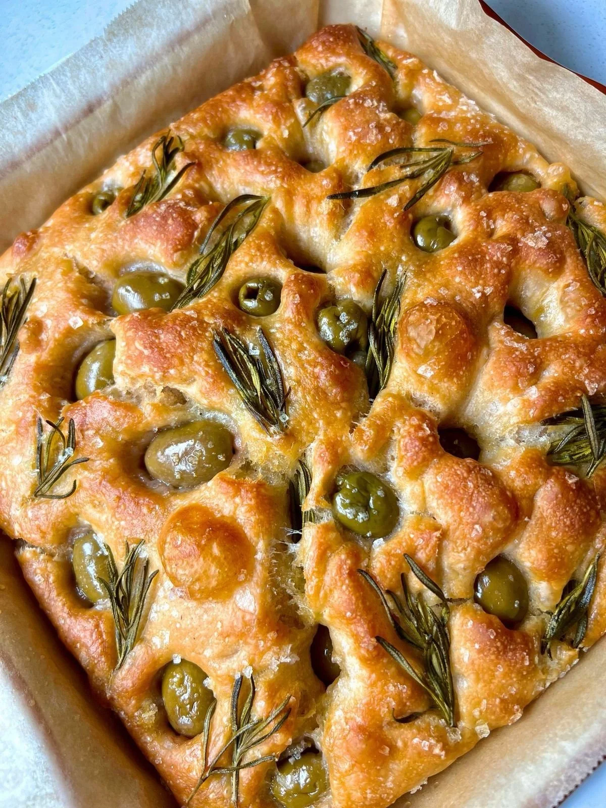 Lemon, Chilli, Garlic Olive Focaccia (with Rosemary)