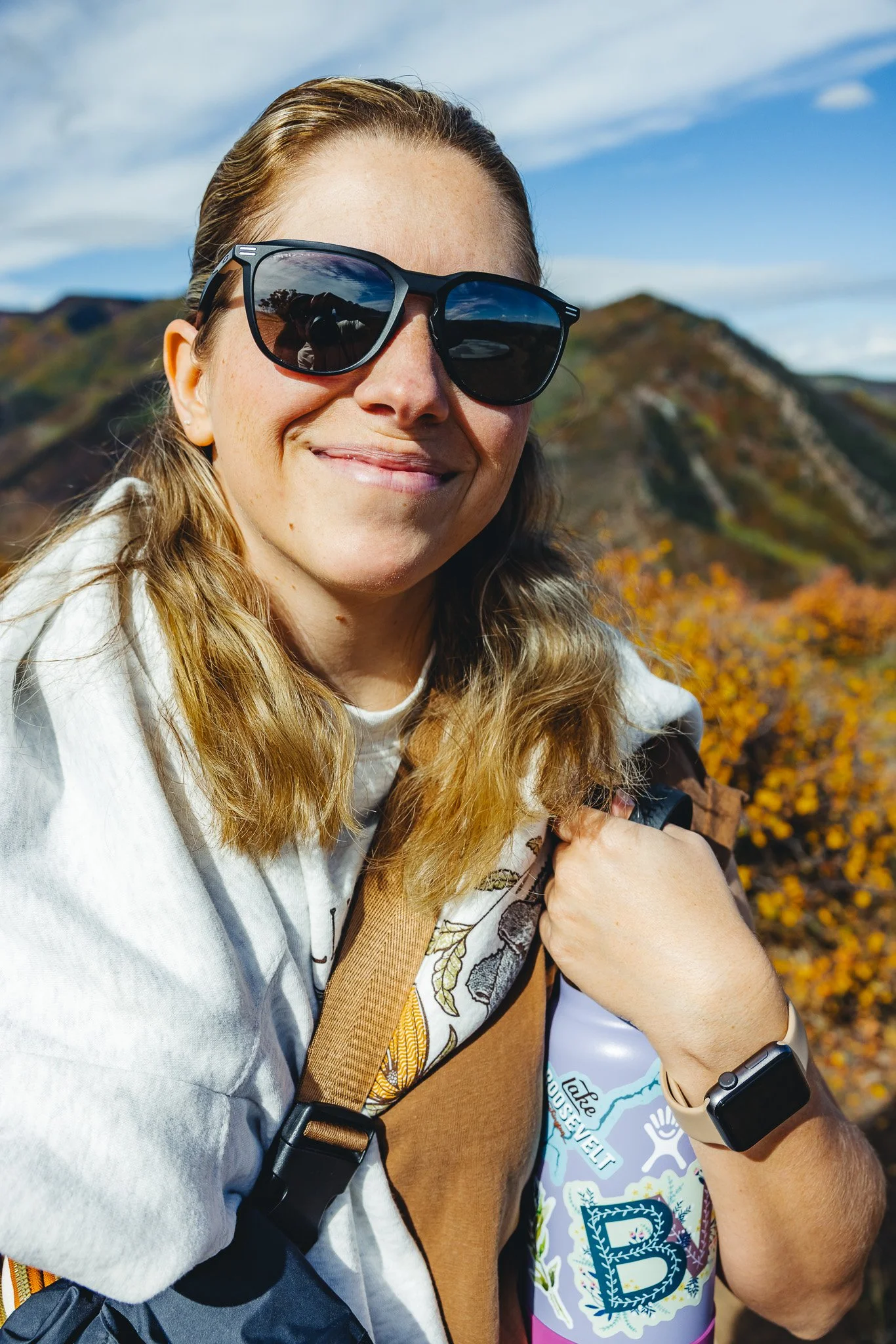 All smiles at the top of the hike
