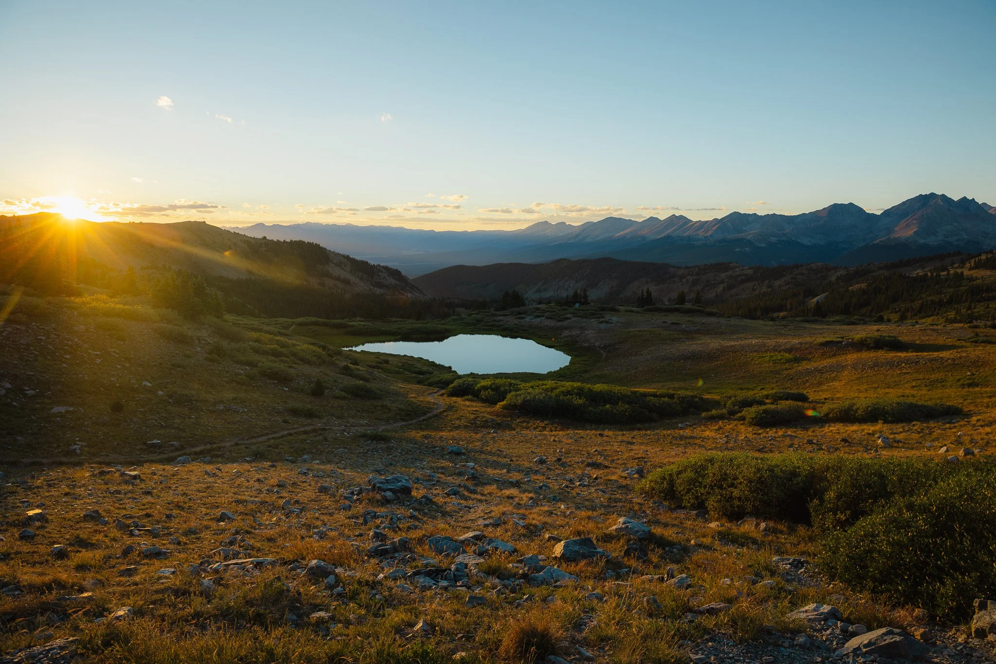 Scenic views up Cottonwood Pass