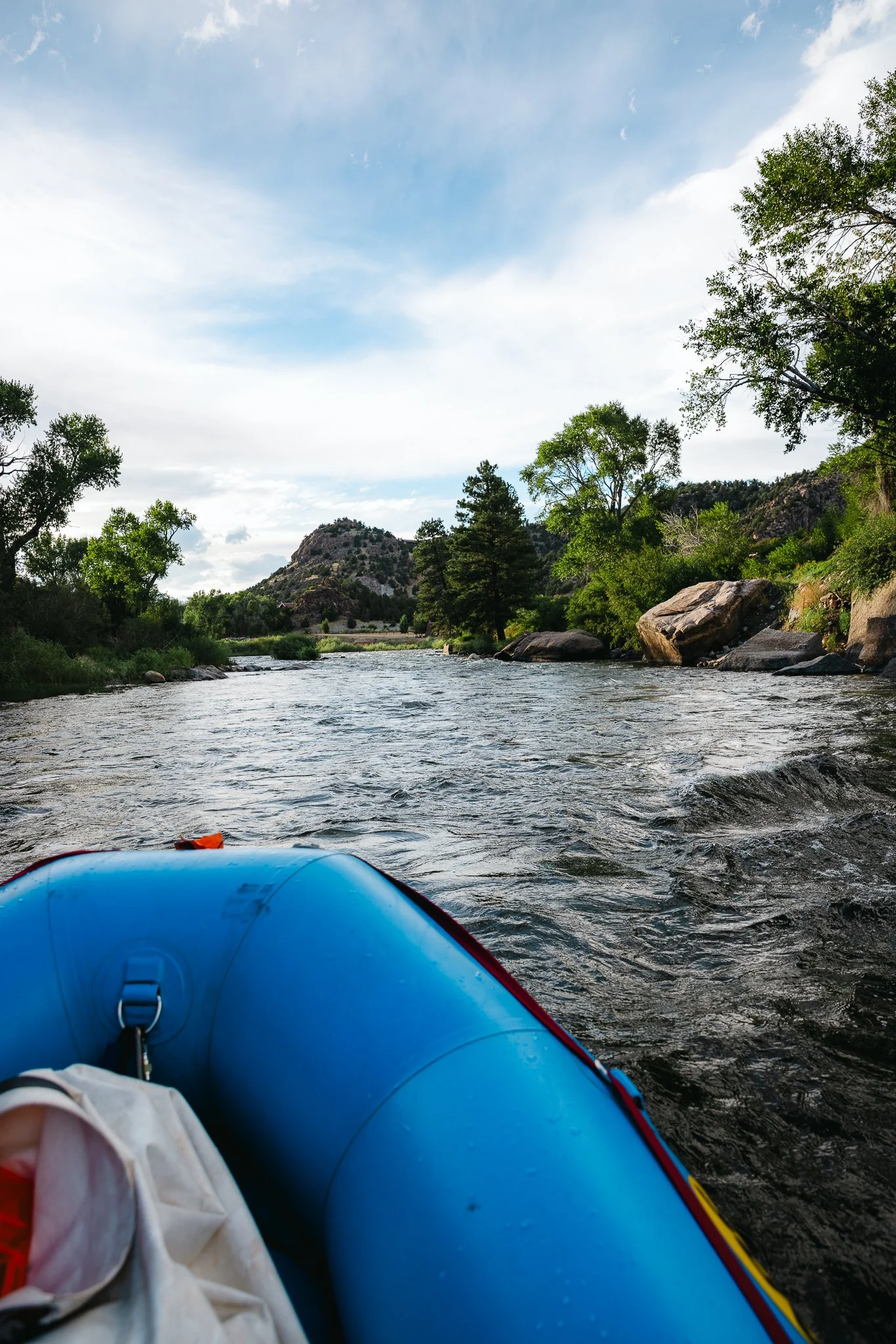 Guided river rafting trip in Browns Canyon