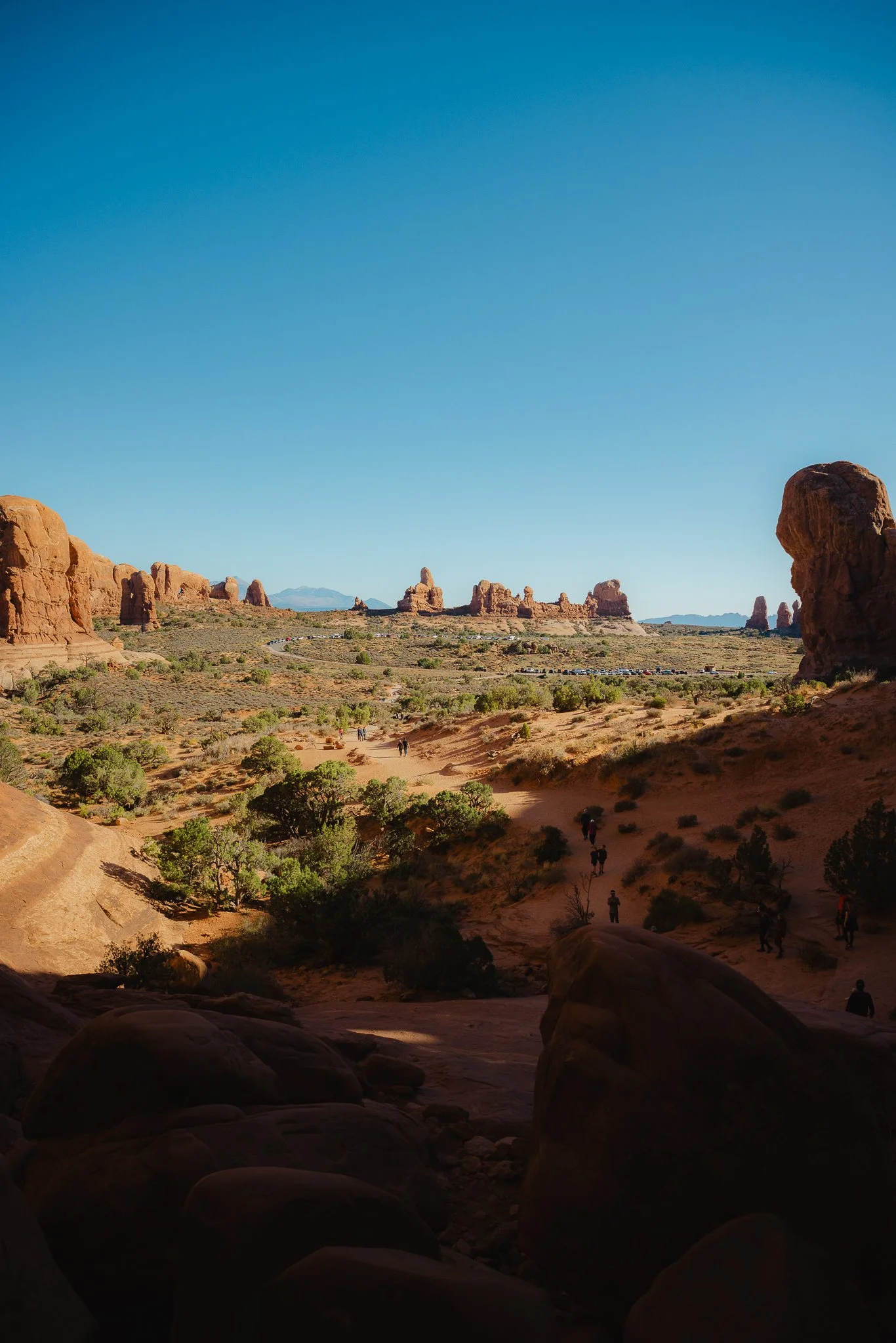 Overlooking the Double Arch trail