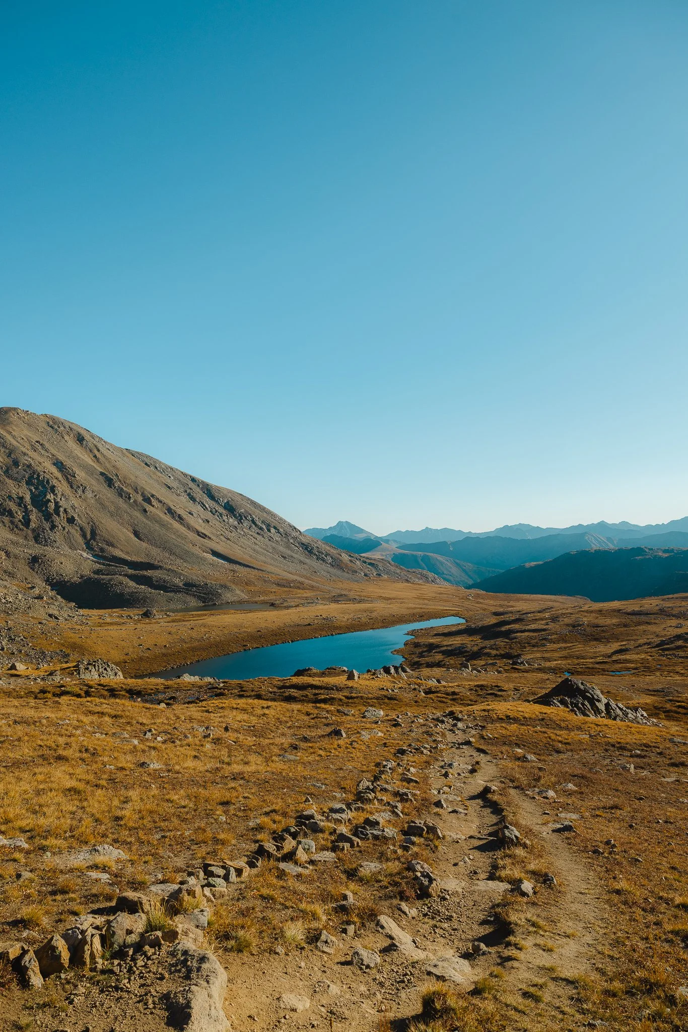 Views of the surround mountains and the first Alpine lake