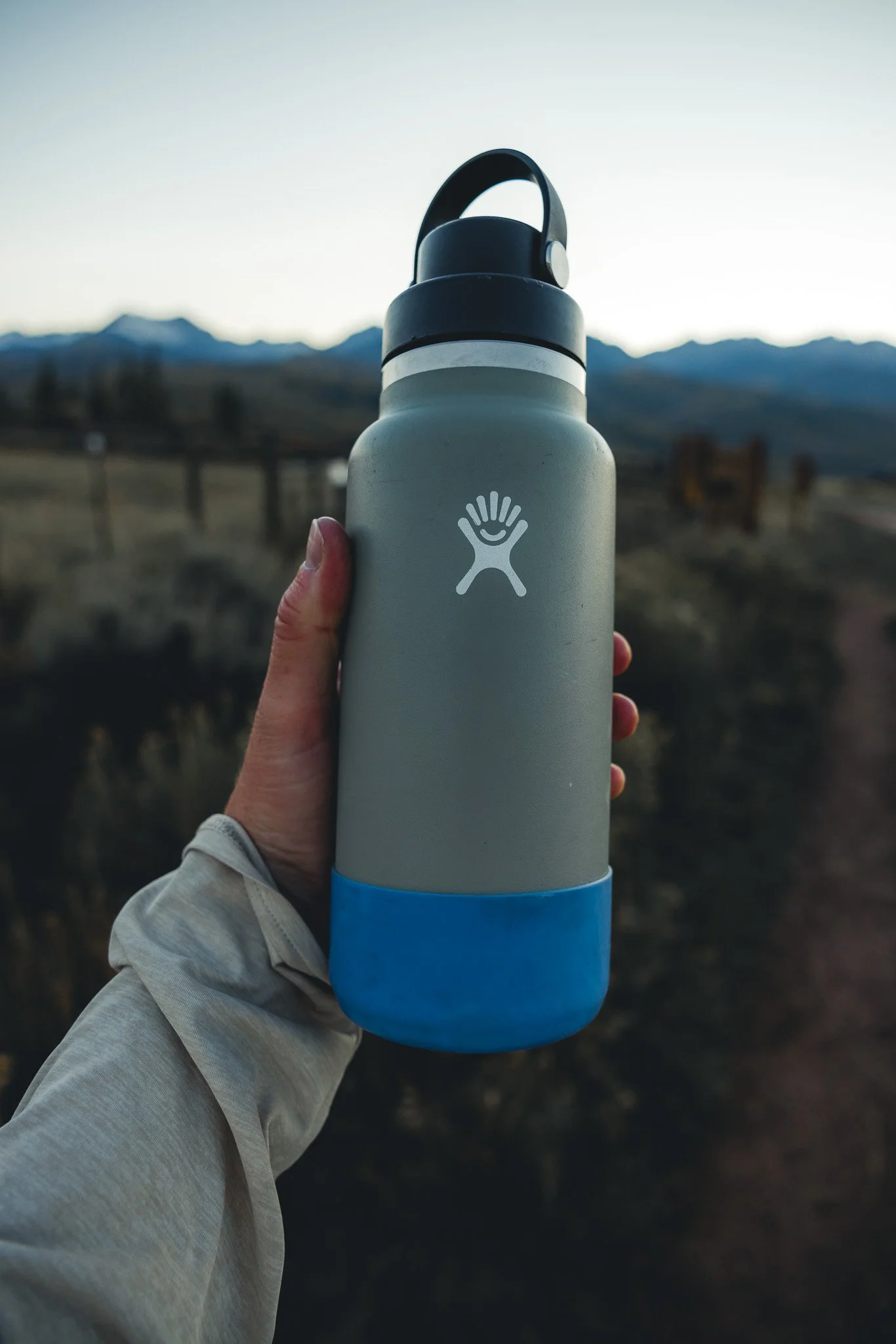 The Hydroflask water bottle will keep water cold for the entire hike