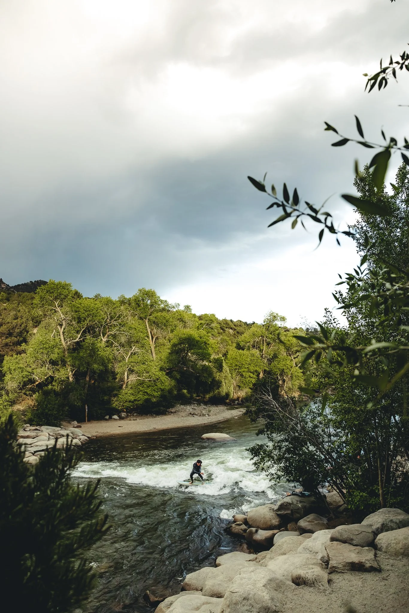 River surfing spot in BV