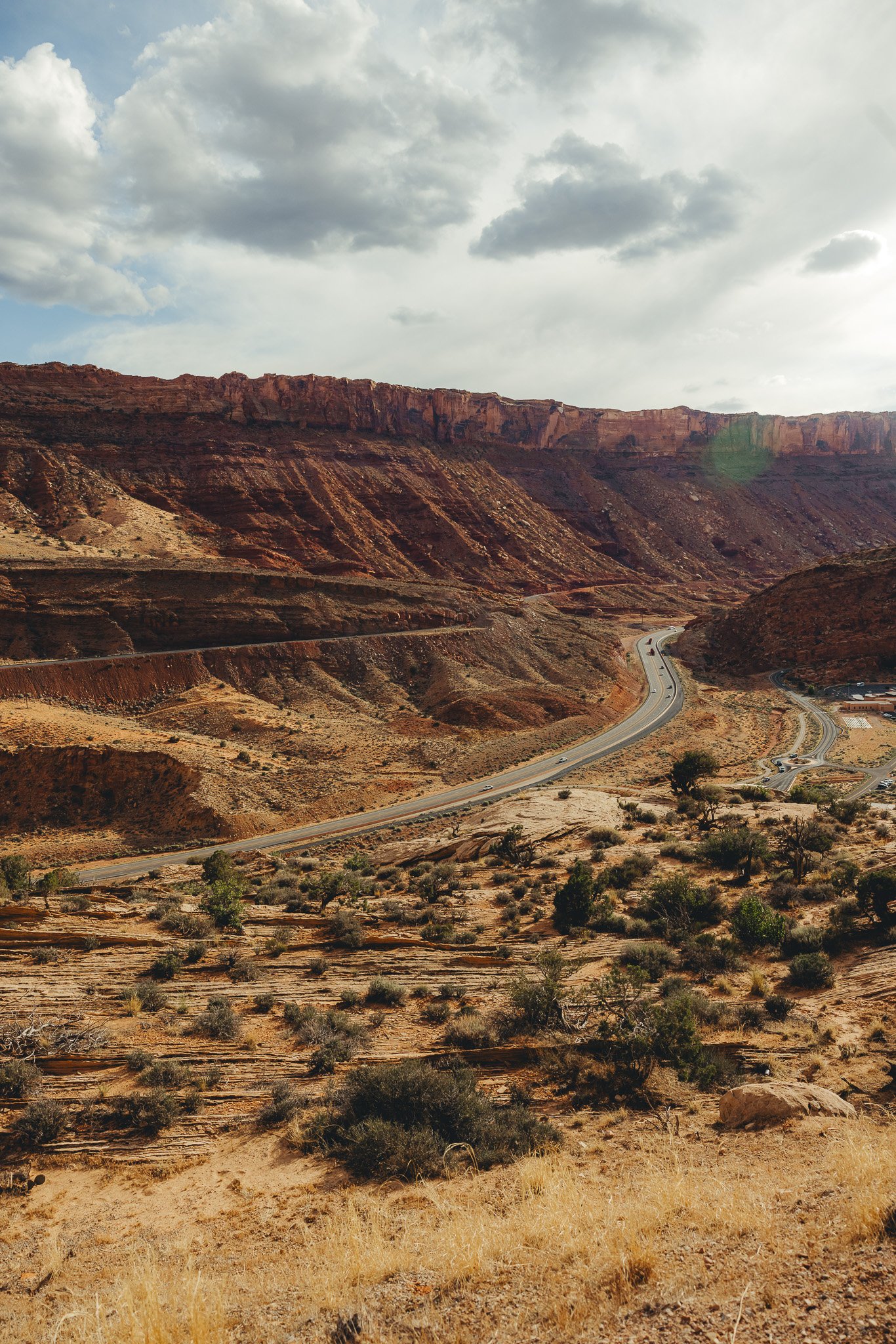 A view from above as you enter Moab