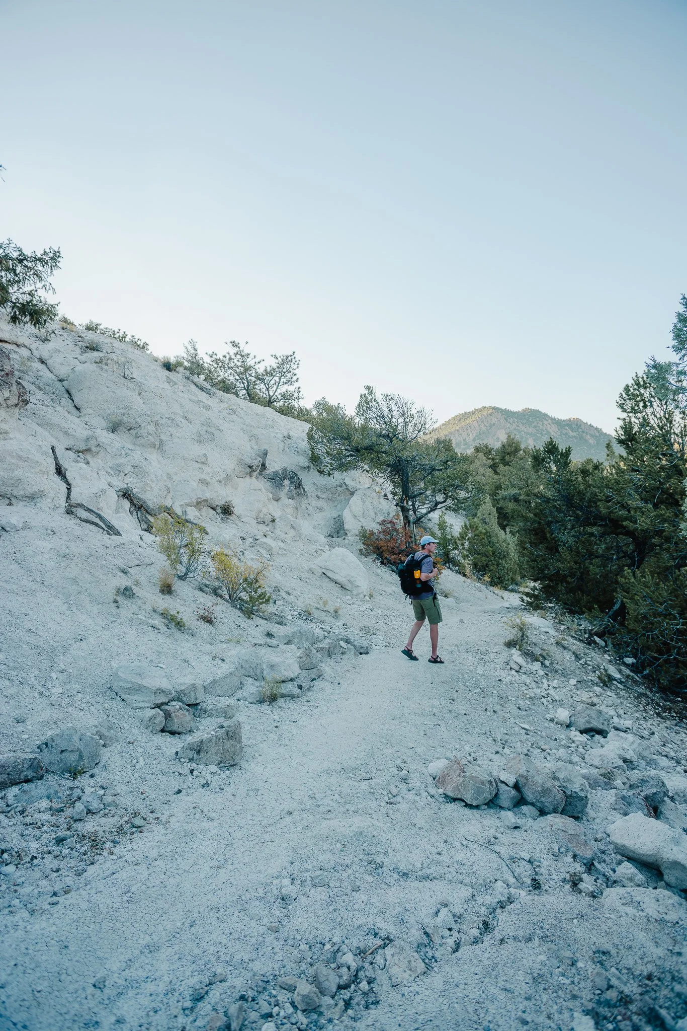Hiking in the Canyon with mountain views